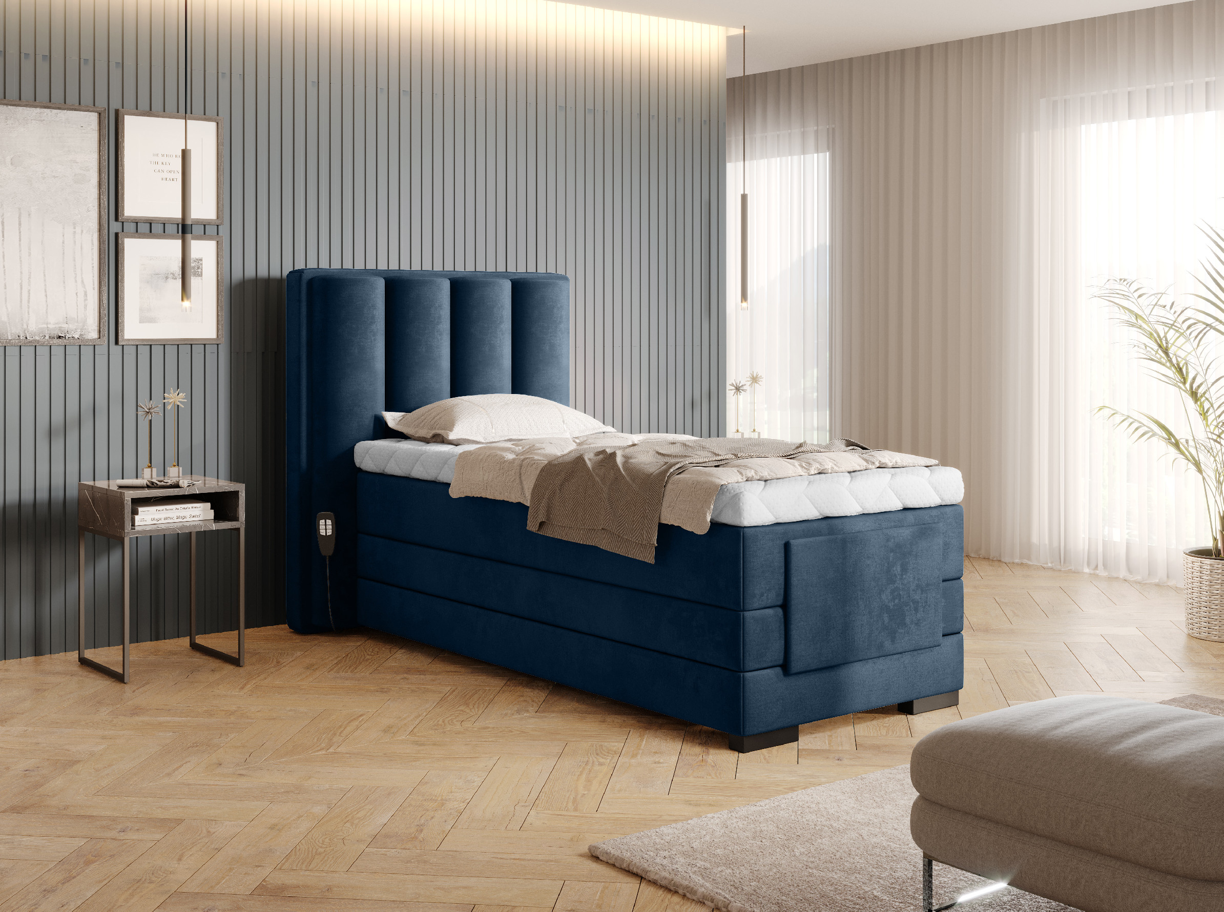 Boxspring Veros 90 Rozměr: 90 x 200 cm
