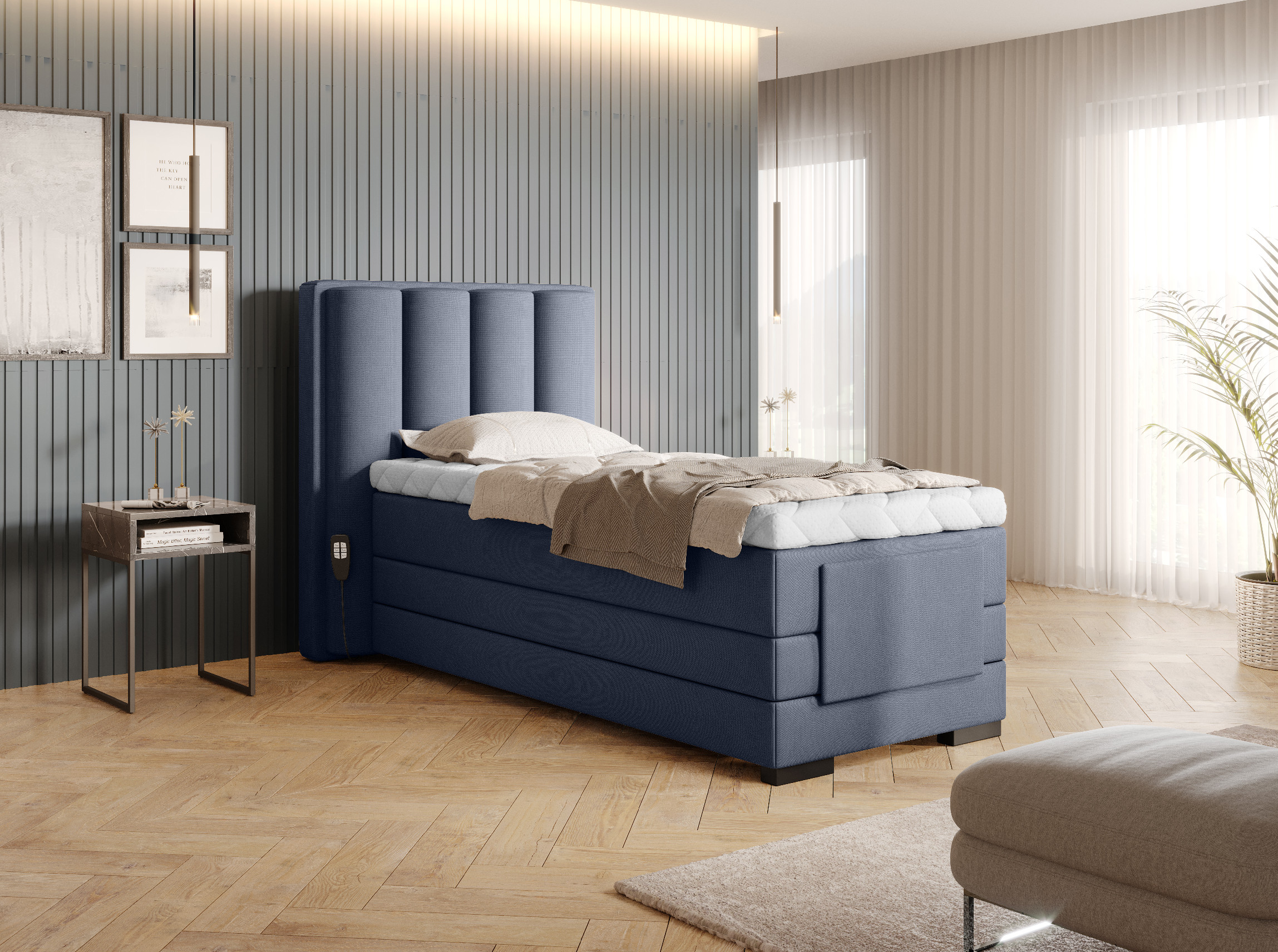 Boxspring Veros 90 Rozměr: 90 x 200 cm