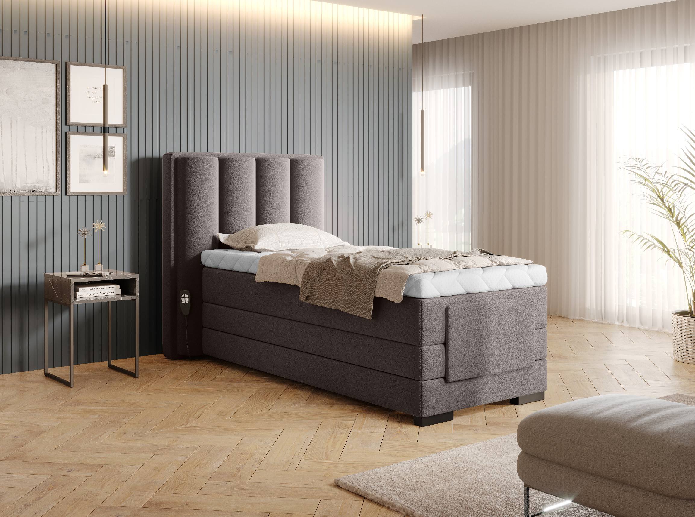 Boxspring Veros 90 Rozměr: 90 x 200 cm