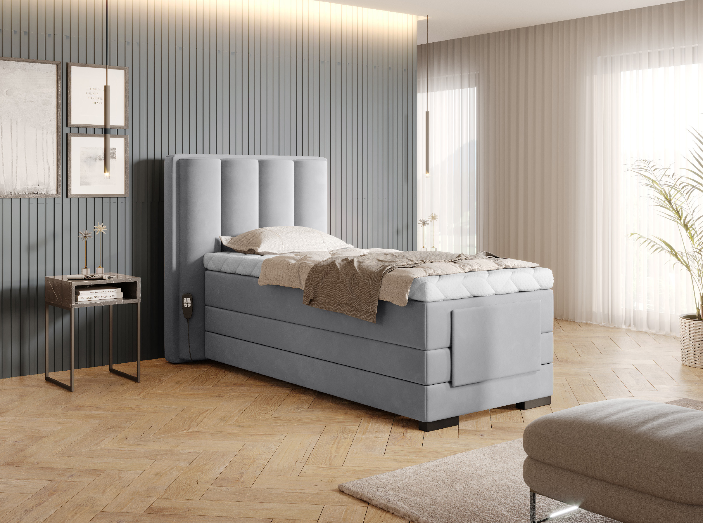 Boxspring Veros 90 Rozměr: 90 x 200 cm