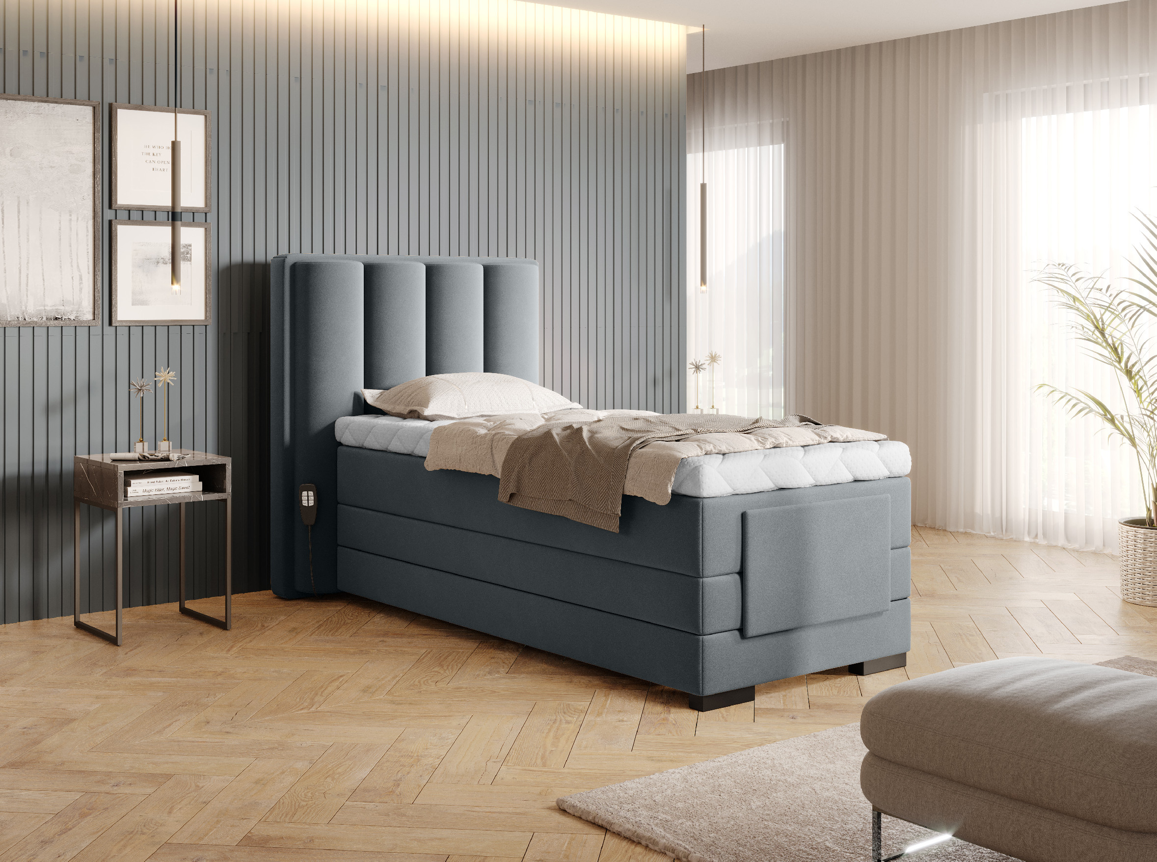 Boxspring Veros 90 Rozměr: 90 x 200 cm