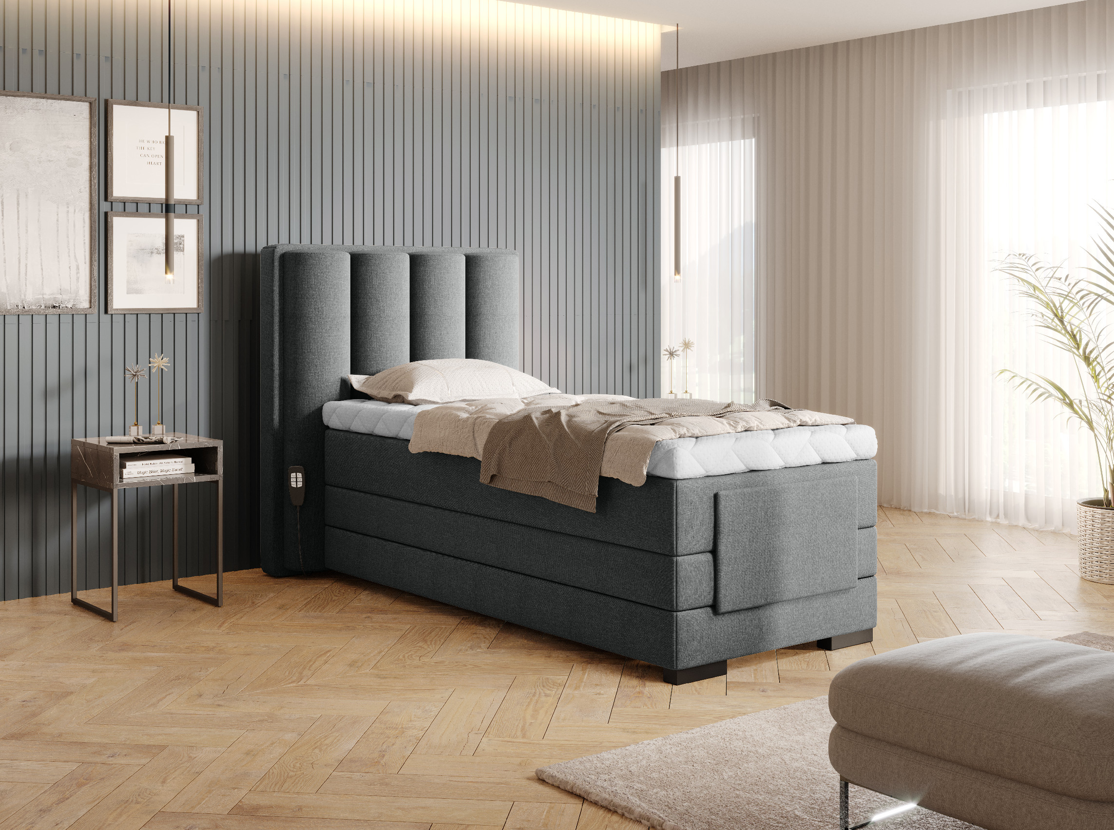 Boxspring Veros 90 Rozměr: 90 x 200 cm