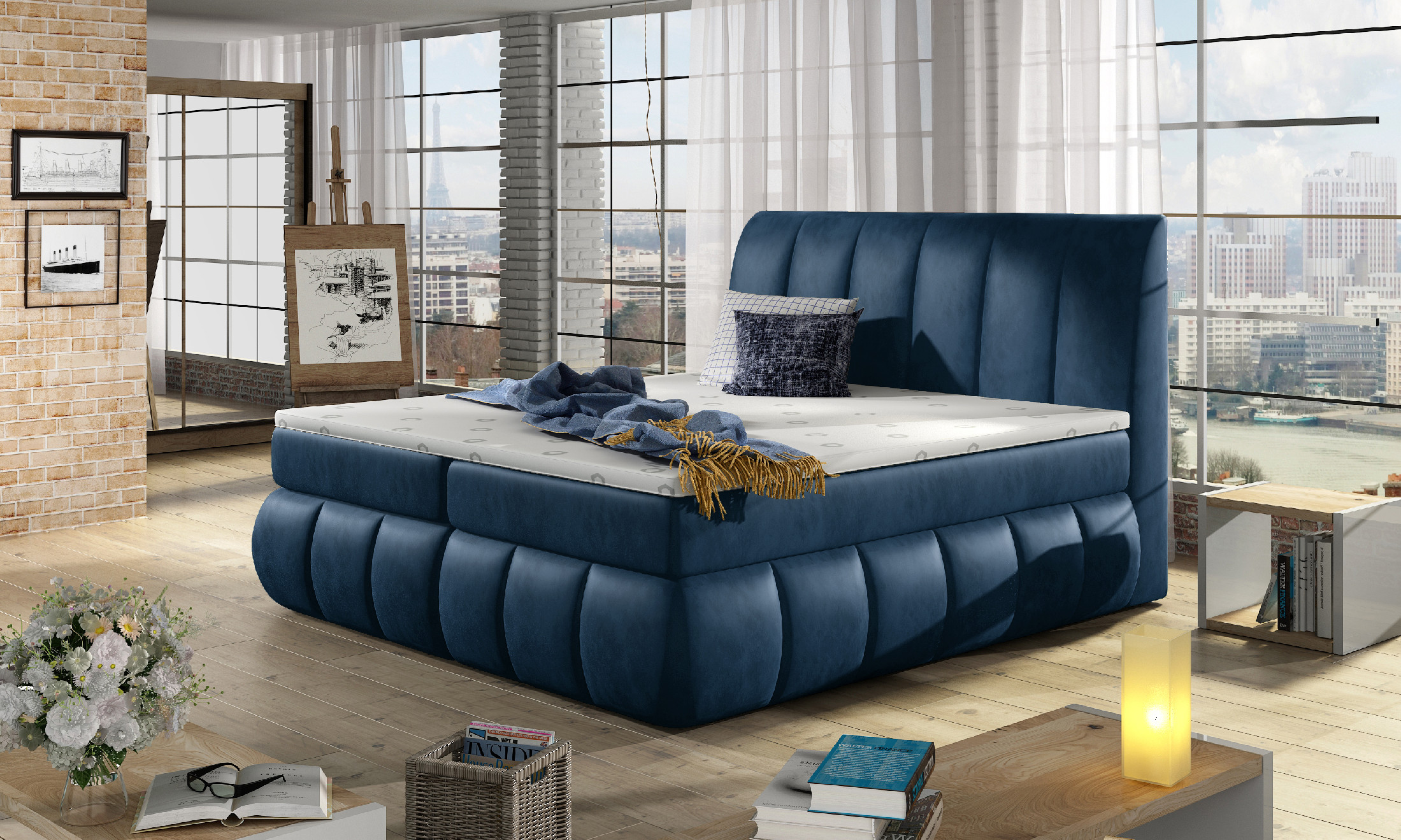 Boxspring Vincenzo Rozměr: 140 x 200 cm