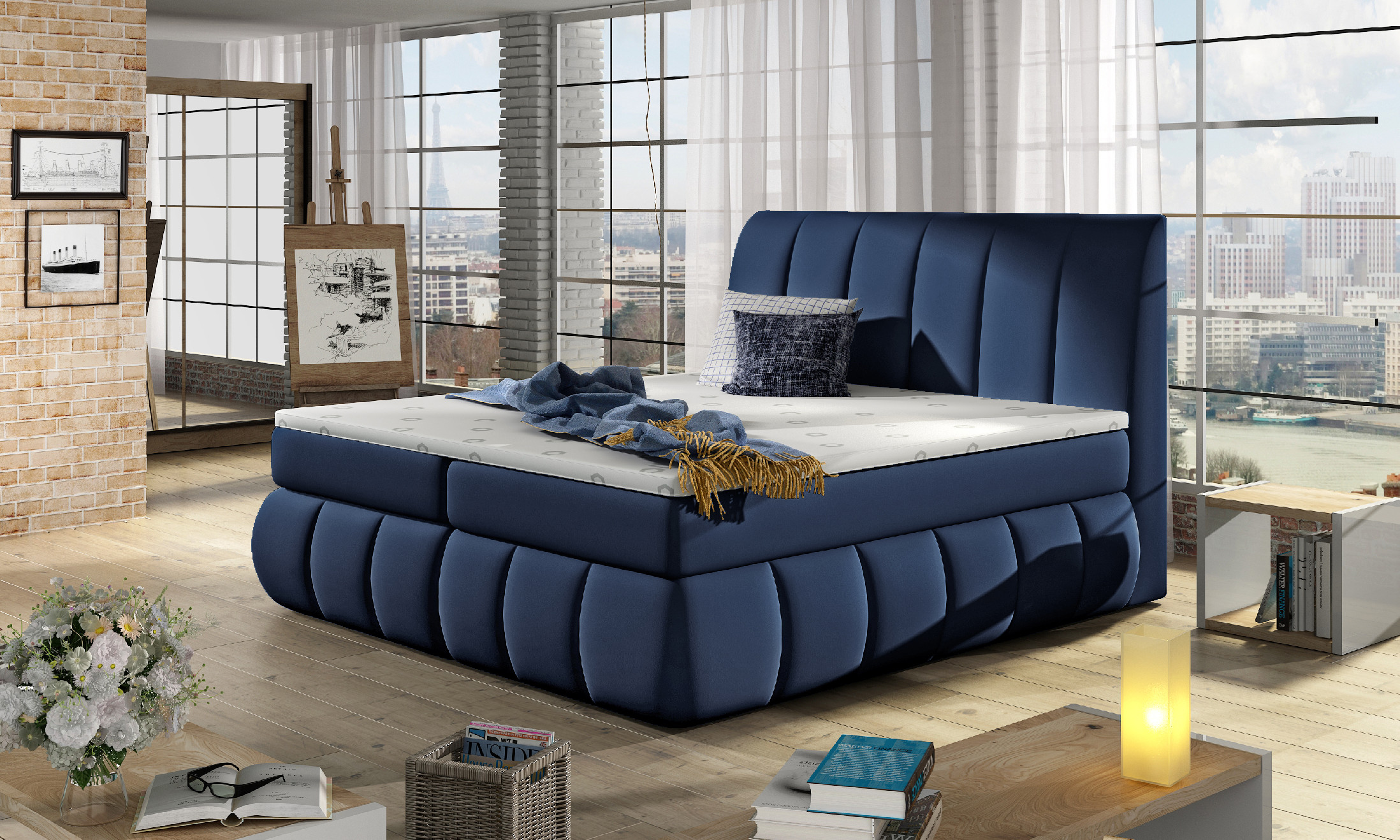 Boxspring Vincenzo Rozměr: 160x200 cm