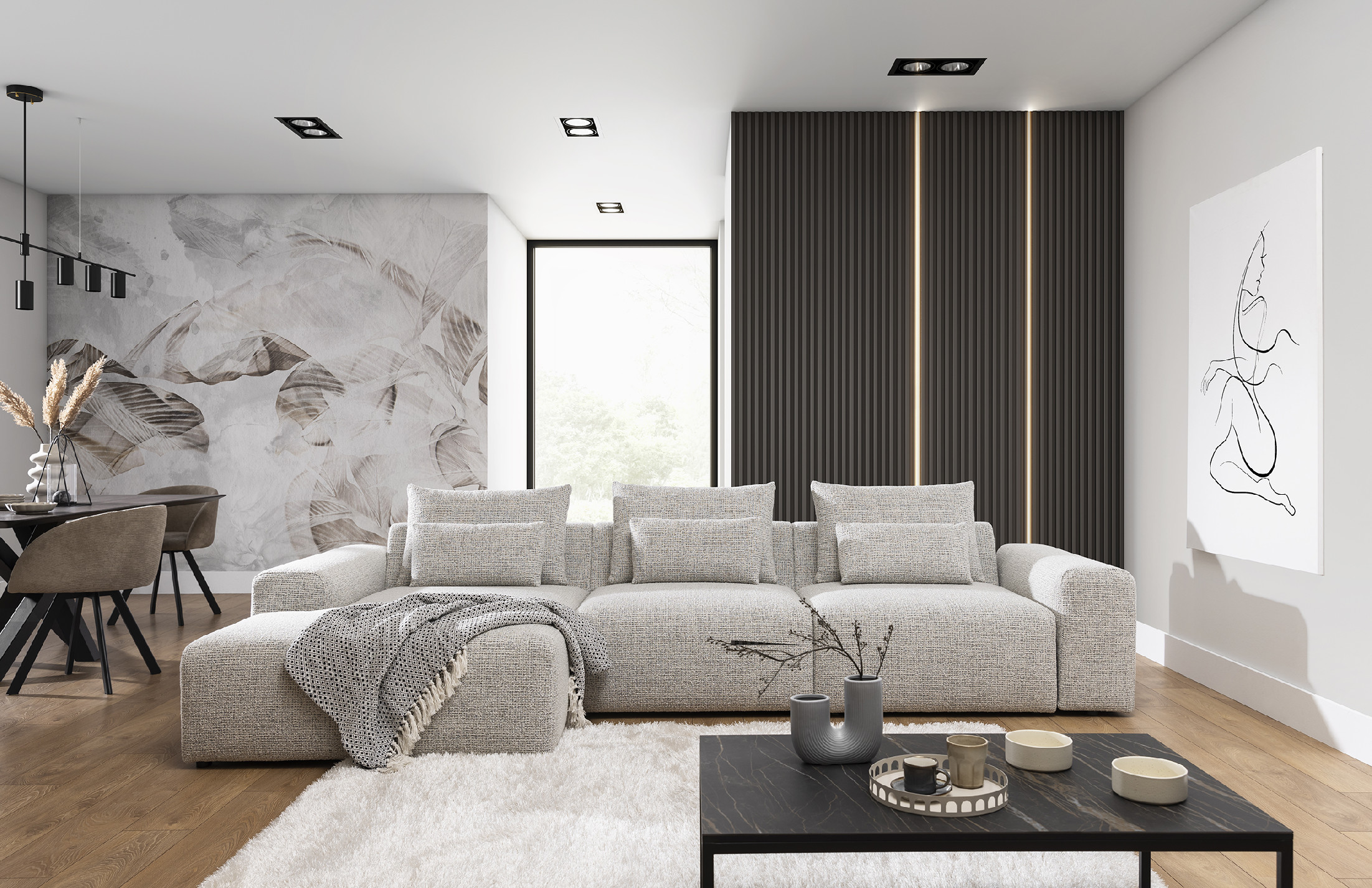 Sedací souprava Bastia 4 Provedení: Levá varianta