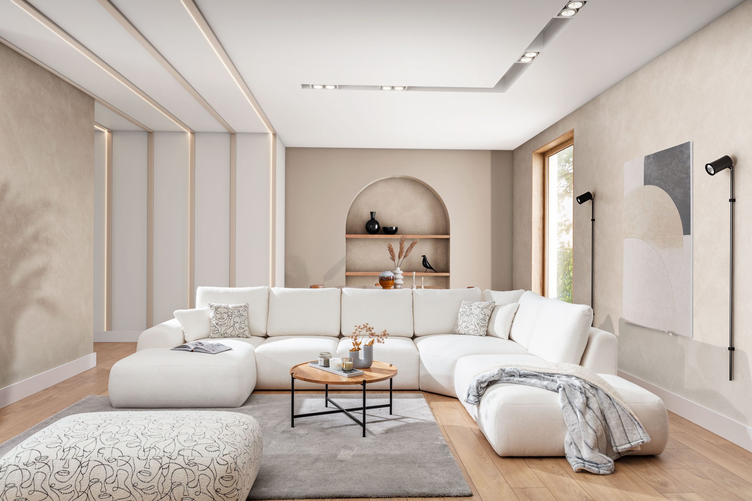 Sedací souprava Dionizos U Provedení: Pravá U