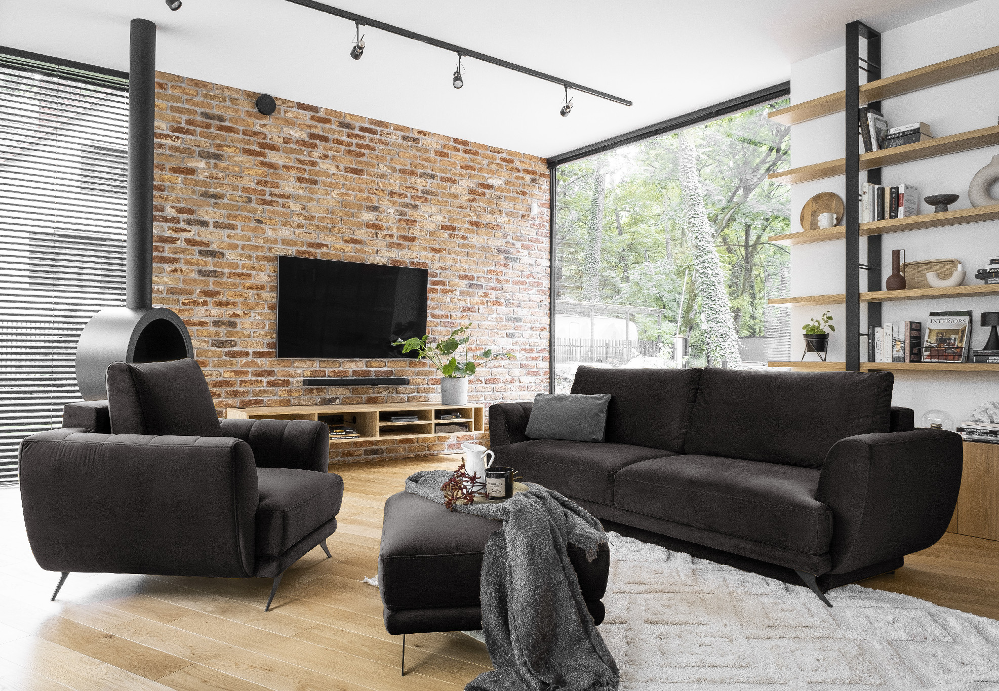 Sestava Megis - 3F+1F+taburet látka: Nube 22