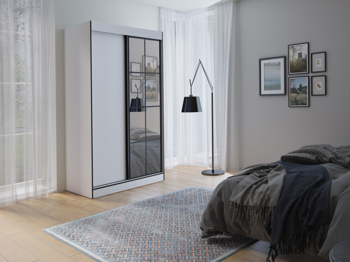 Šatní skříň Oslo II Barva korpusu: Bílá