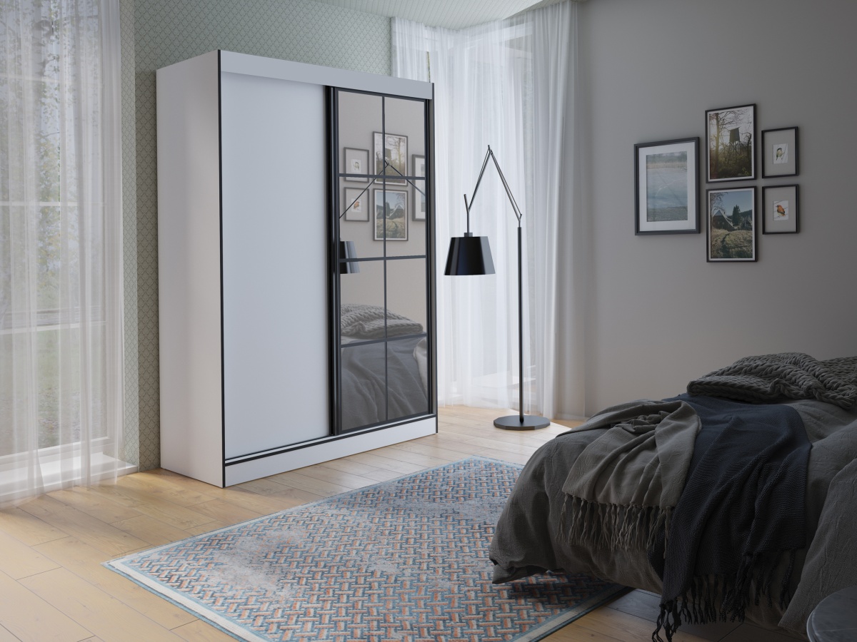 Šatní skříň Oslo II Barva korpusu: Bílá