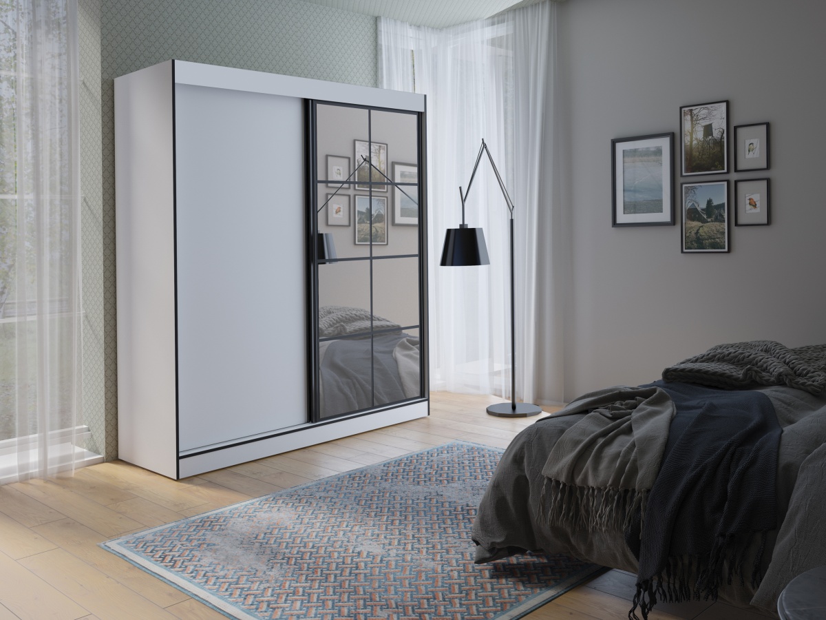 Šatní skříň Oslo II Barva korpusu: Bílá