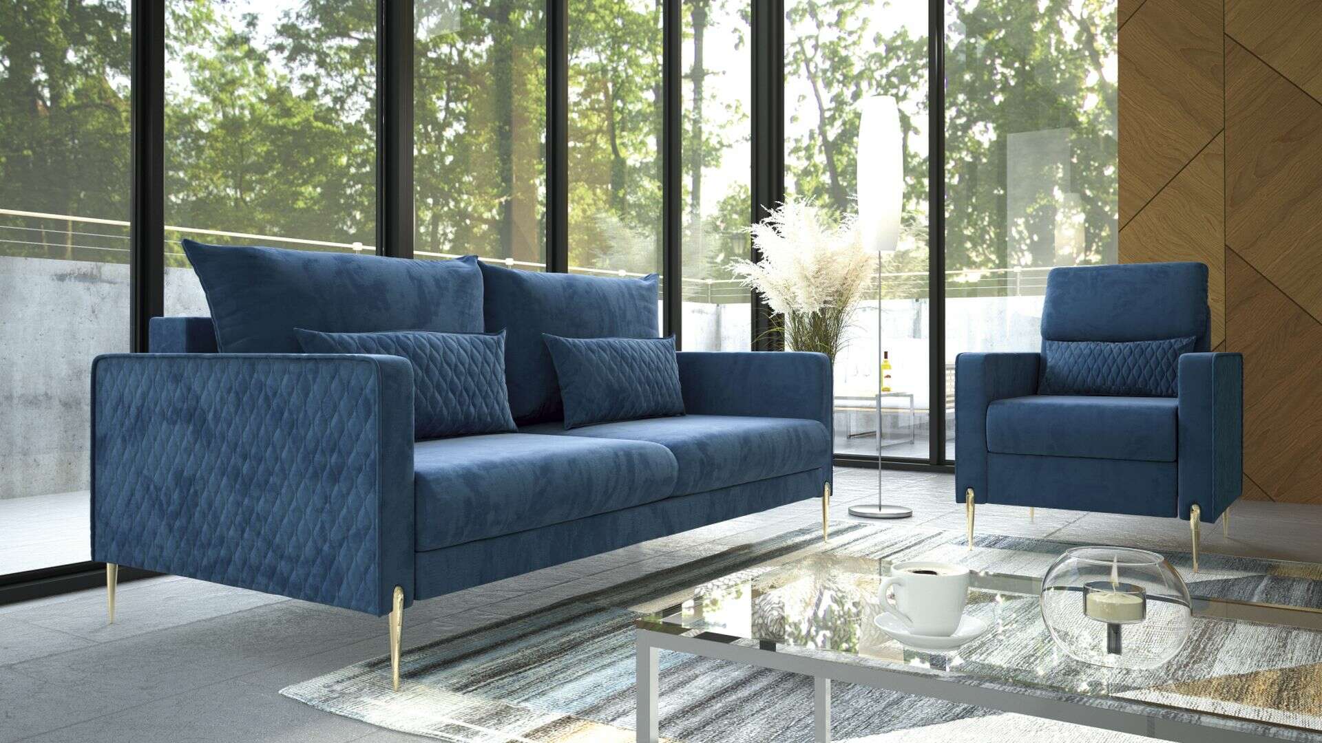 Pohovka Garda 3FBA Látka: Magic Velvet 2292 / Magic Velvet  2292 Q