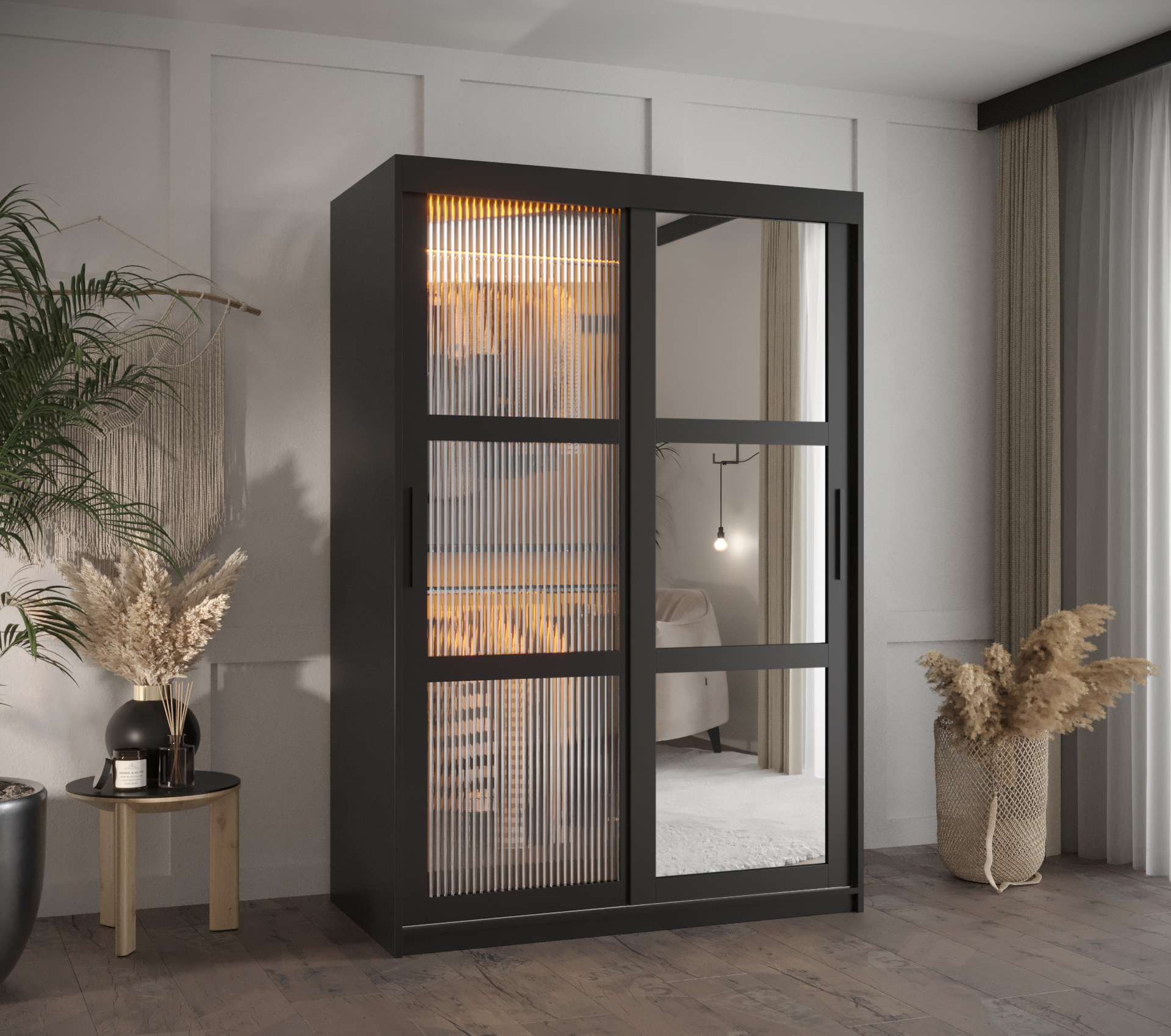 Šatní skříň Abi Flutes 2 Rozměry: 120 cm