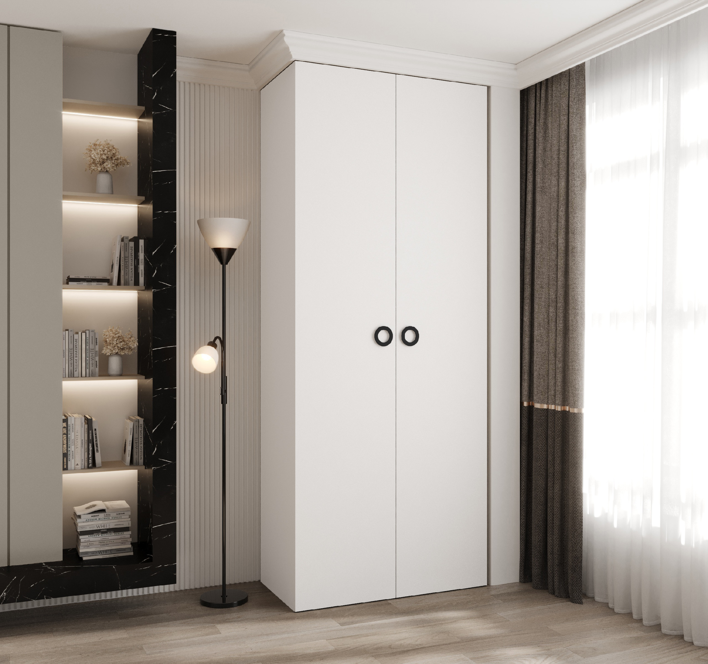 Šatní skříň Como 1 - hloubka 50 cm Rozměry: 100 cm