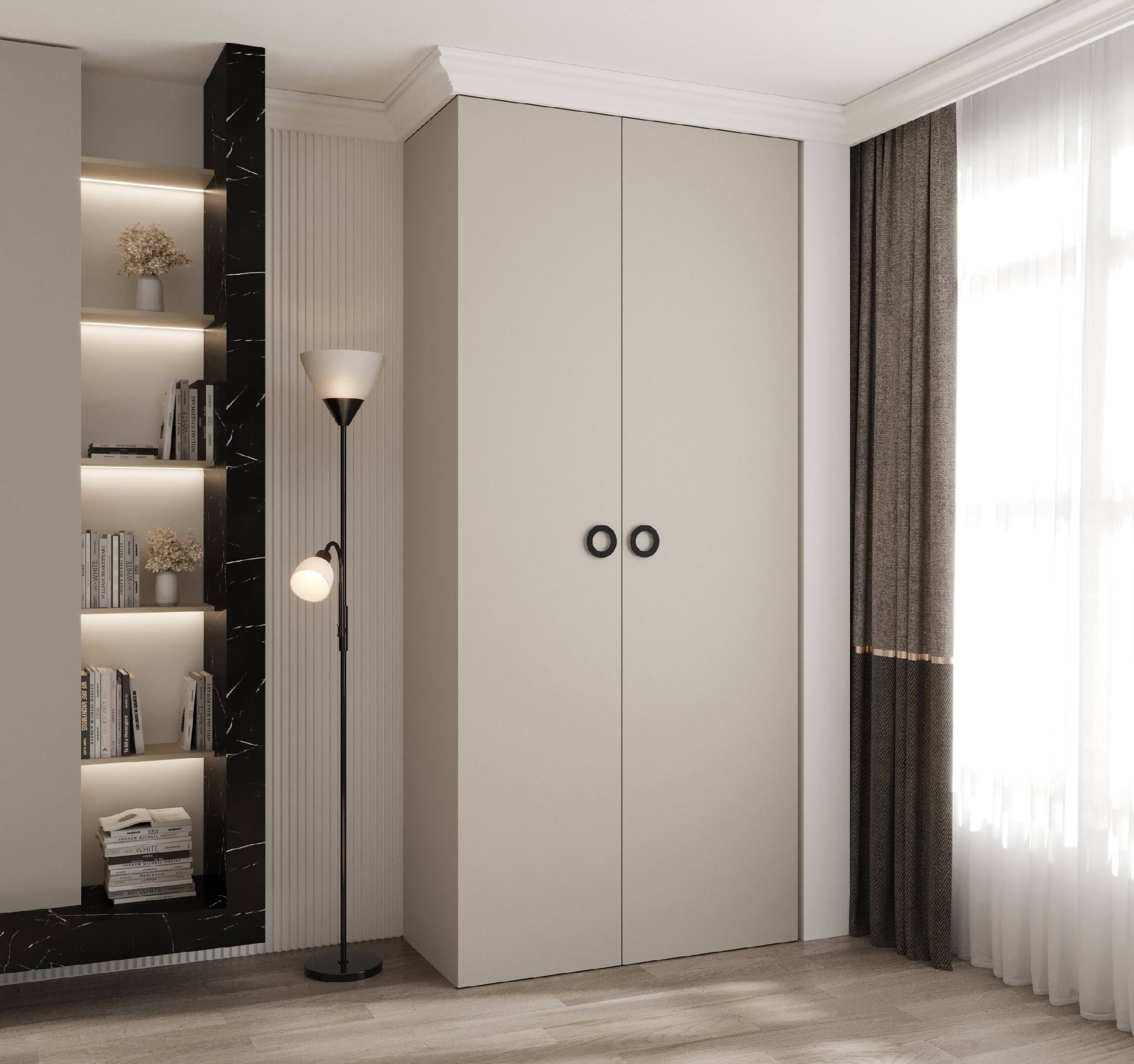 Šatní skříň Como 1 - hloubka 50 cm Rozměry: 110 cm