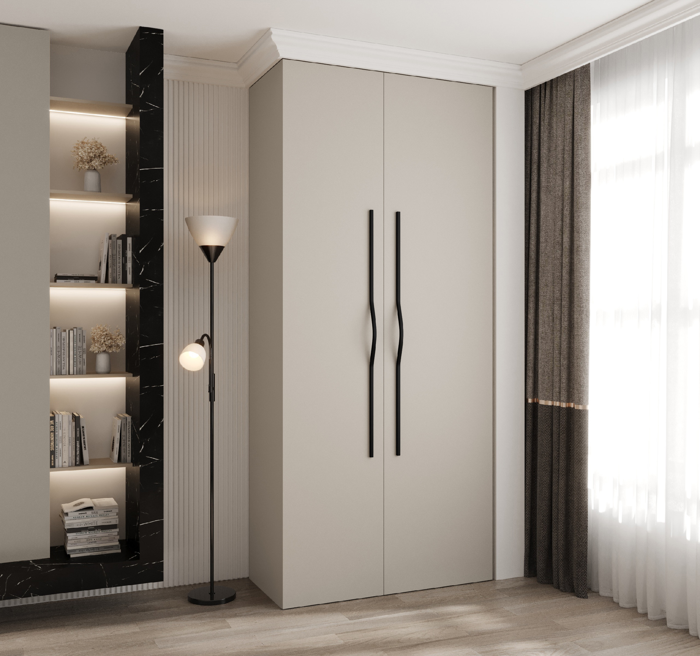 Šatní skříň Como 2 - hloubka 50 cm Rozměry: 110 cm