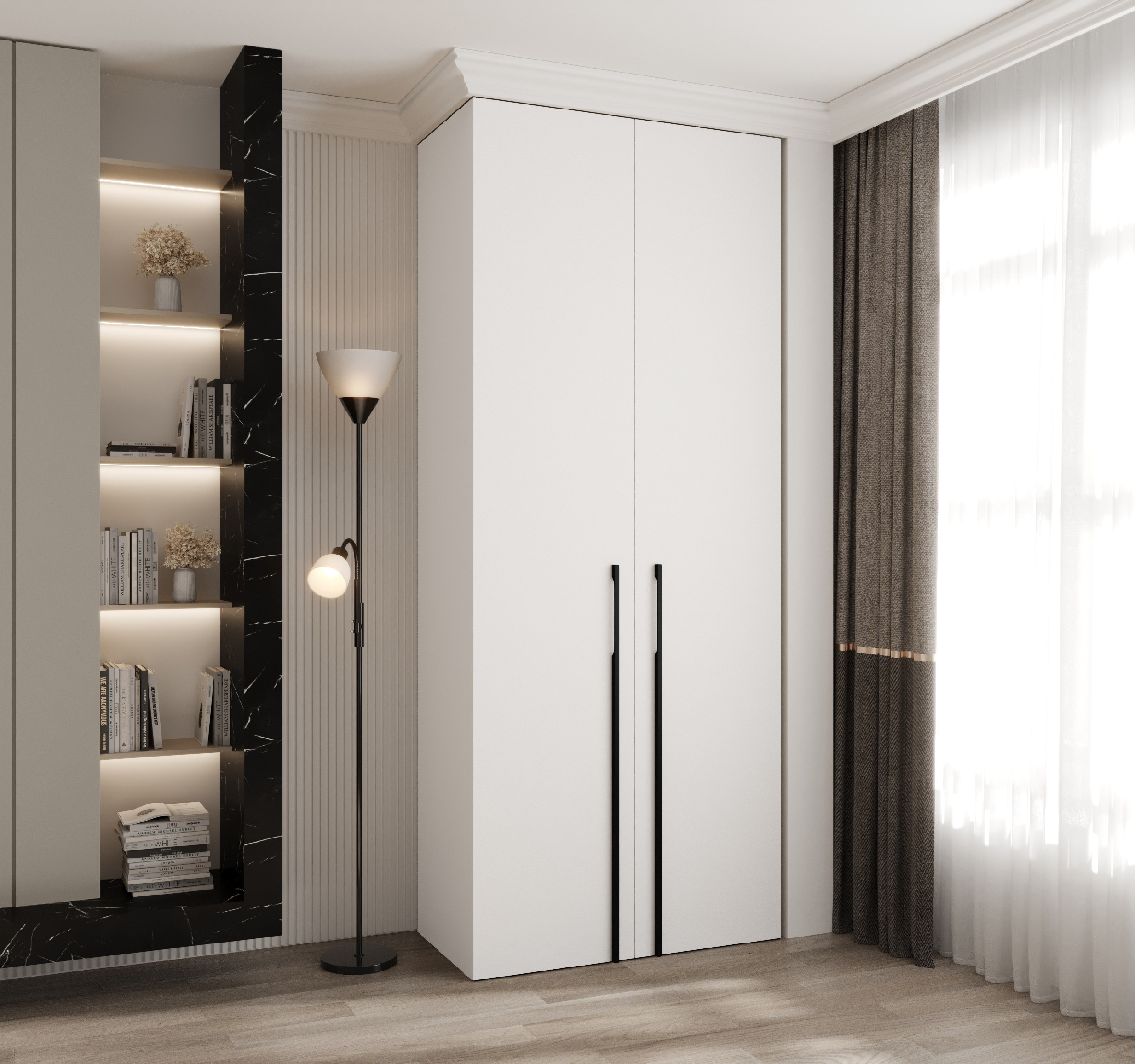 Šatní skříň Como 3 - hloubka 40 cm Rozměry: 100 cm