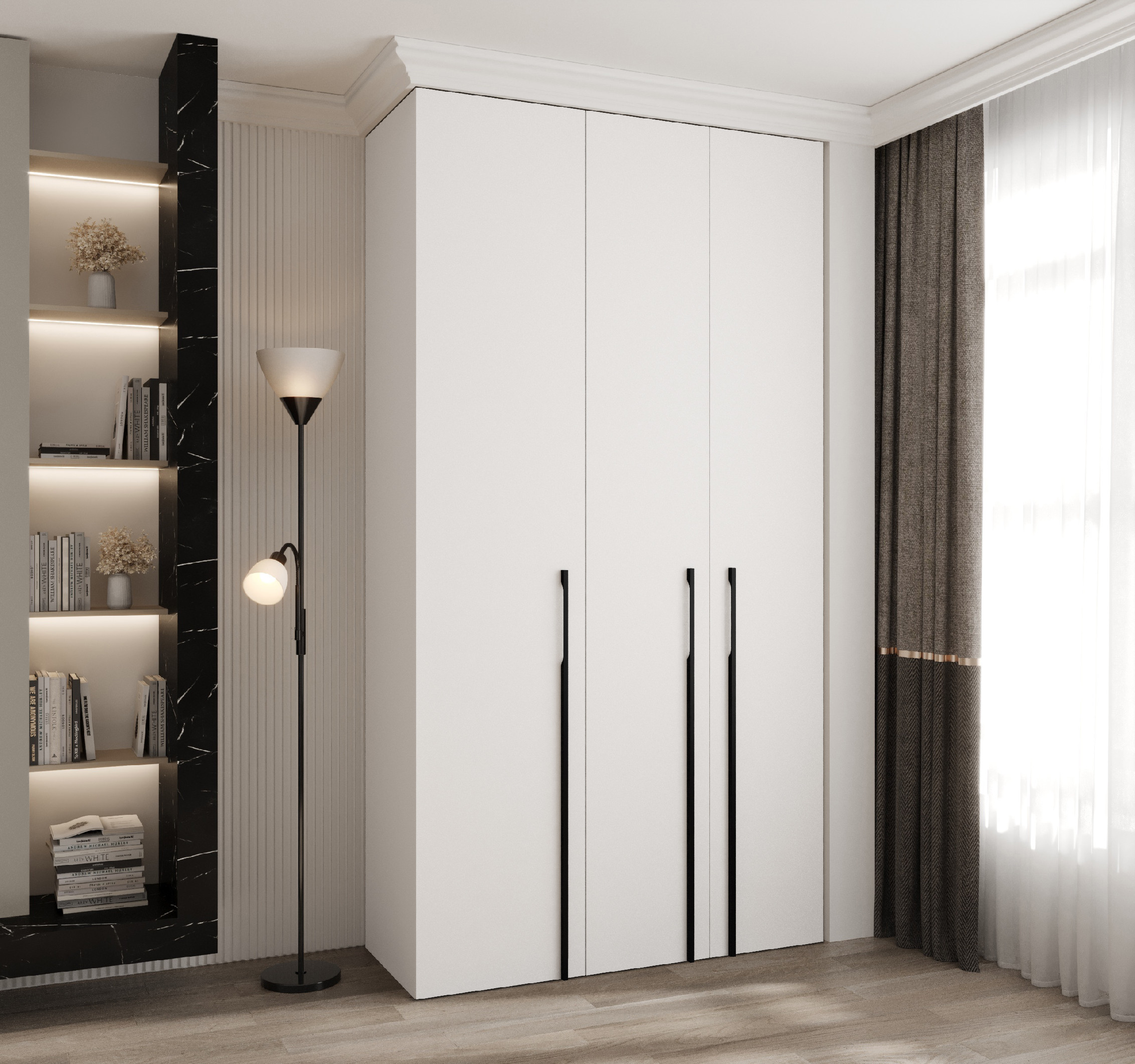 Šatní skříň Como 3 - hloubka 40 cm Rozměry: 130 cm