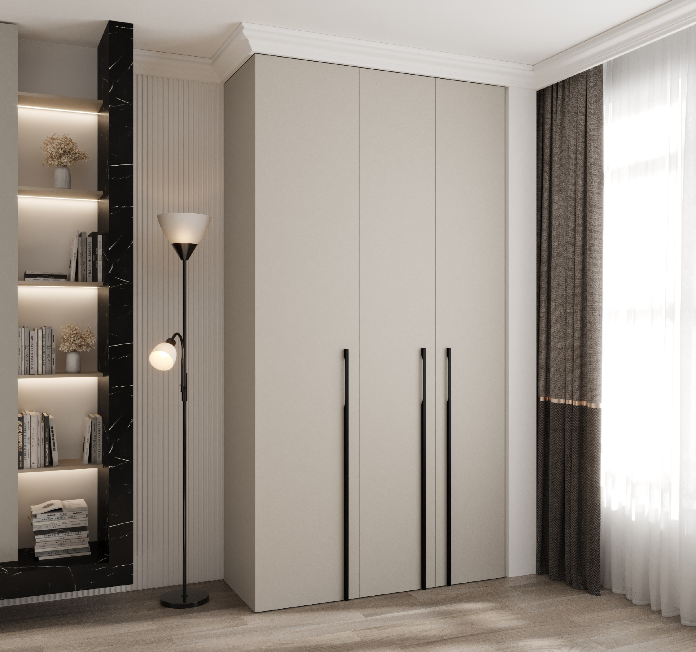 Šatní skříň Como 3 - hloubka 40 cm Rozměry: 130 cm