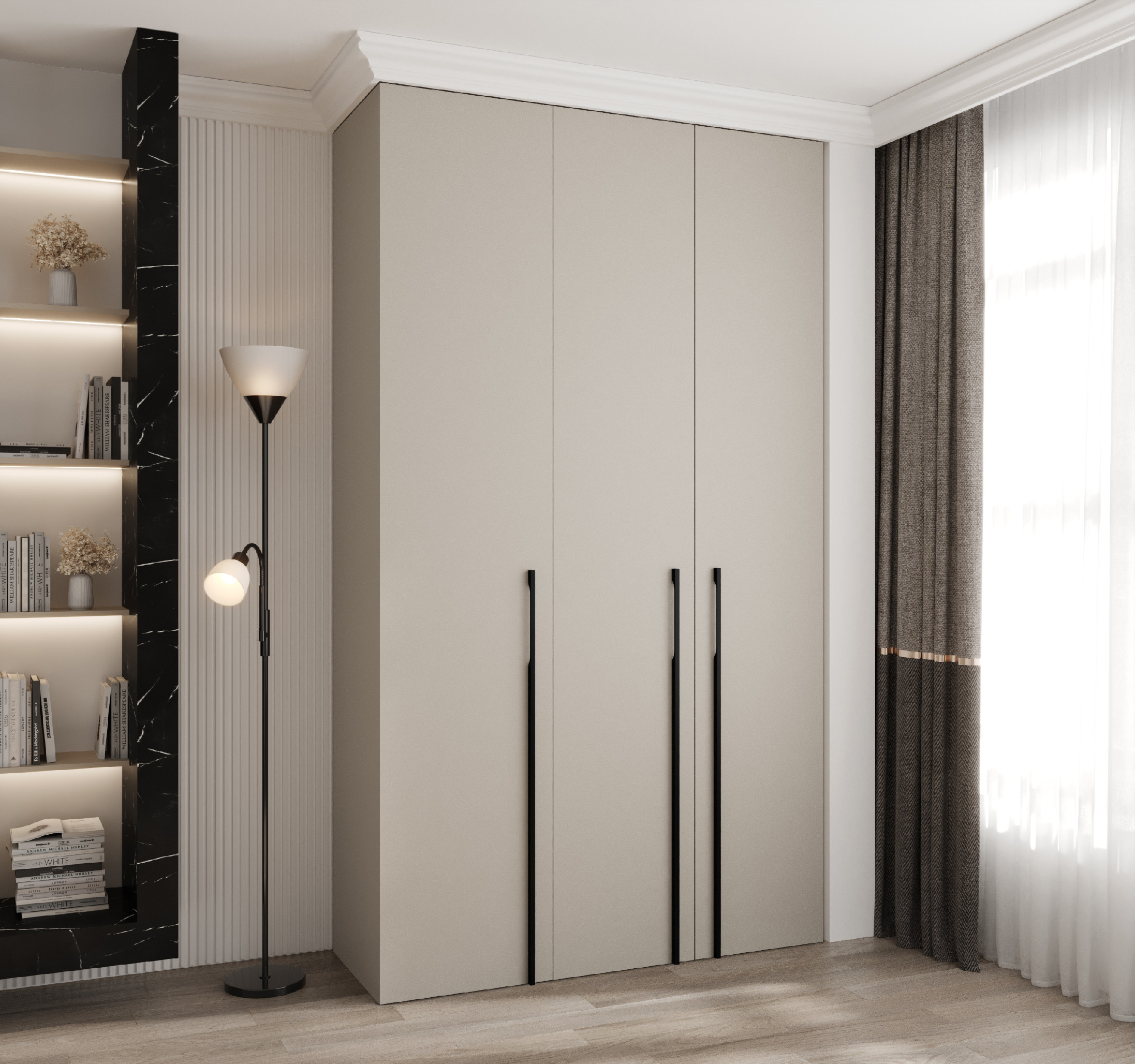 Šatní skříň Como 3 - hloubka 40 cm Rozměry: 140 cm