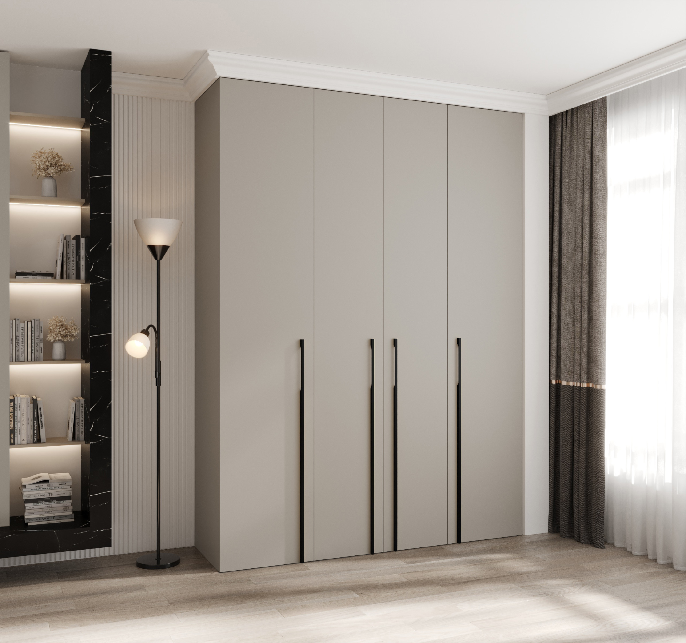 Šatní skříň Como 3 - hloubka 40 cm Rozměry: 180 cm