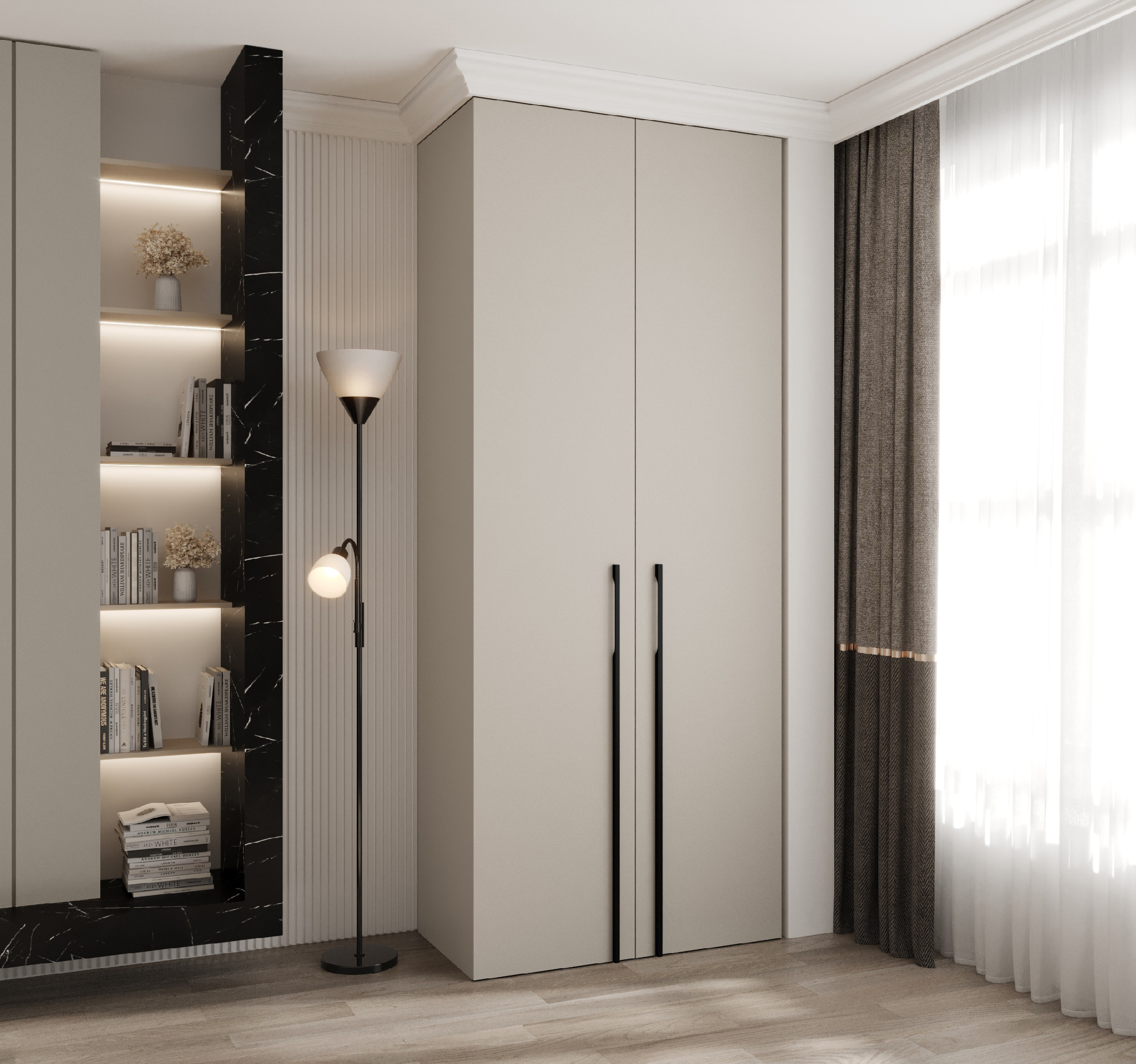 Šatní skříň Como 3 - hloubka 50 cm Rozměry: 100 cm