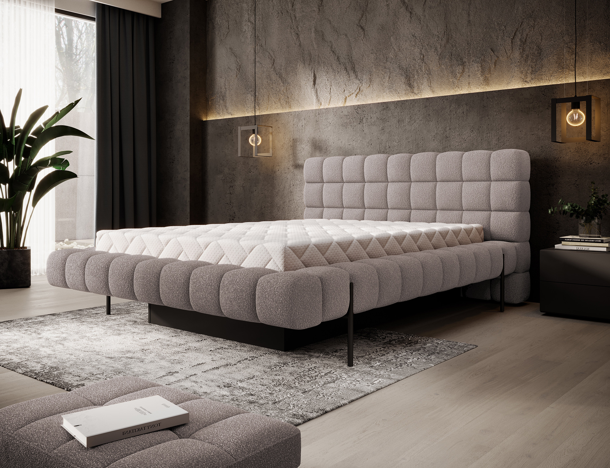 Postel Magentta - kovový rám Rozměr: 140 x 200 cm