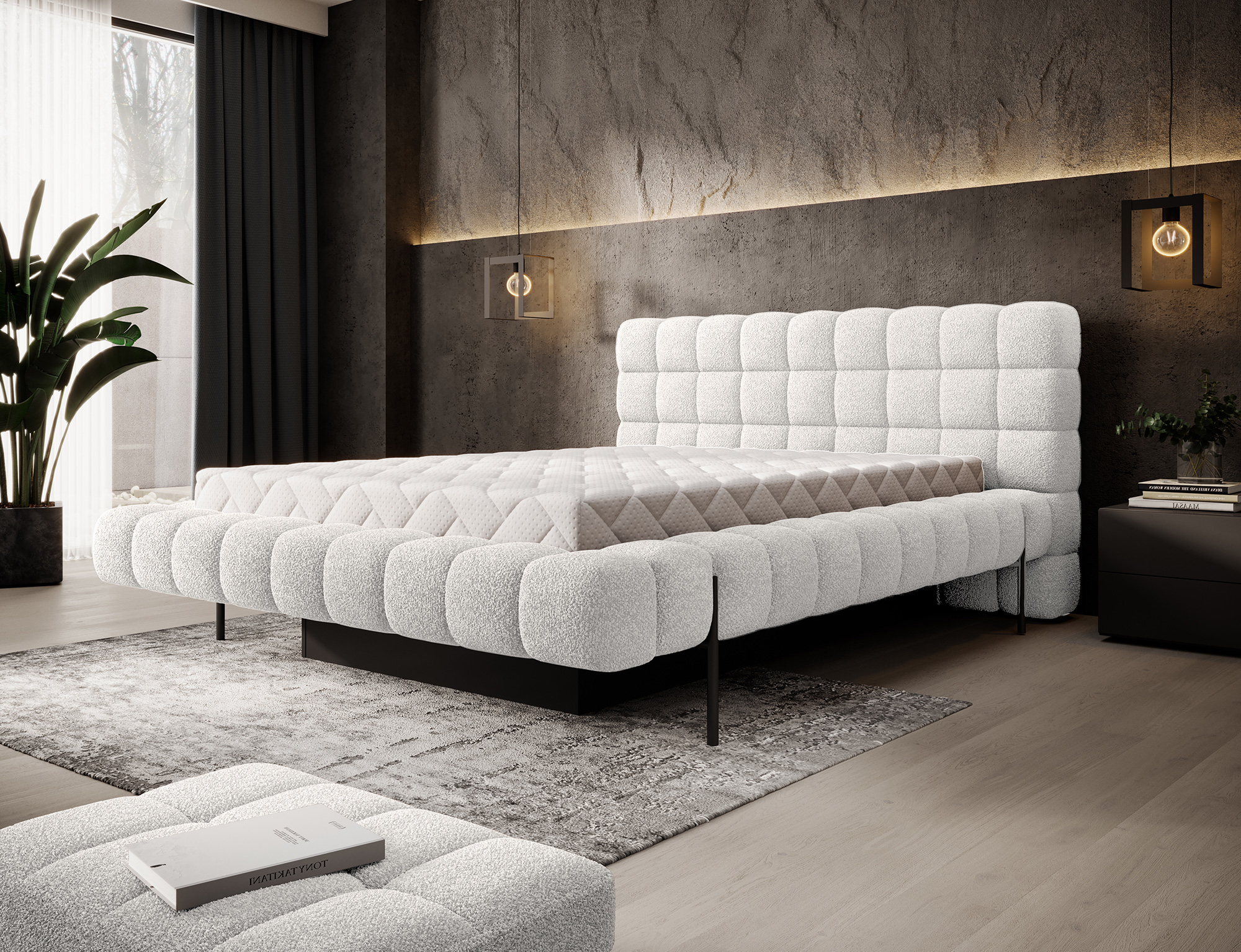 Postel Magentta - kovový rám Rozměr: 140 x 200 cm