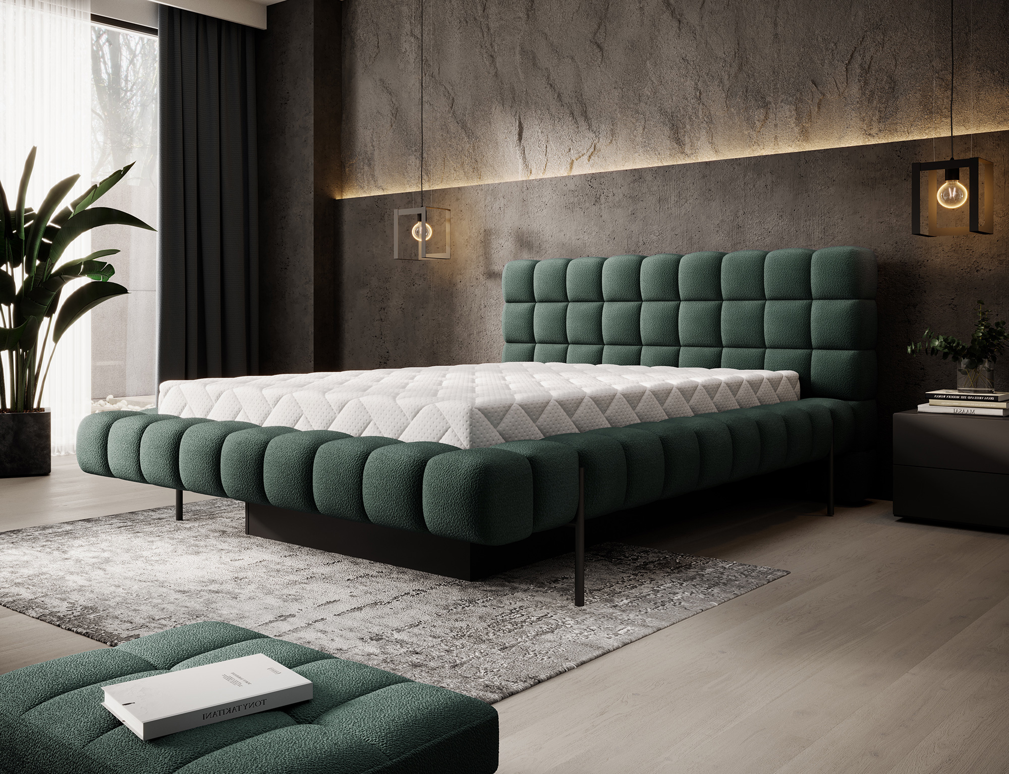 Postel Magentta - kovový rám Rozměr: 160 x 200 cm