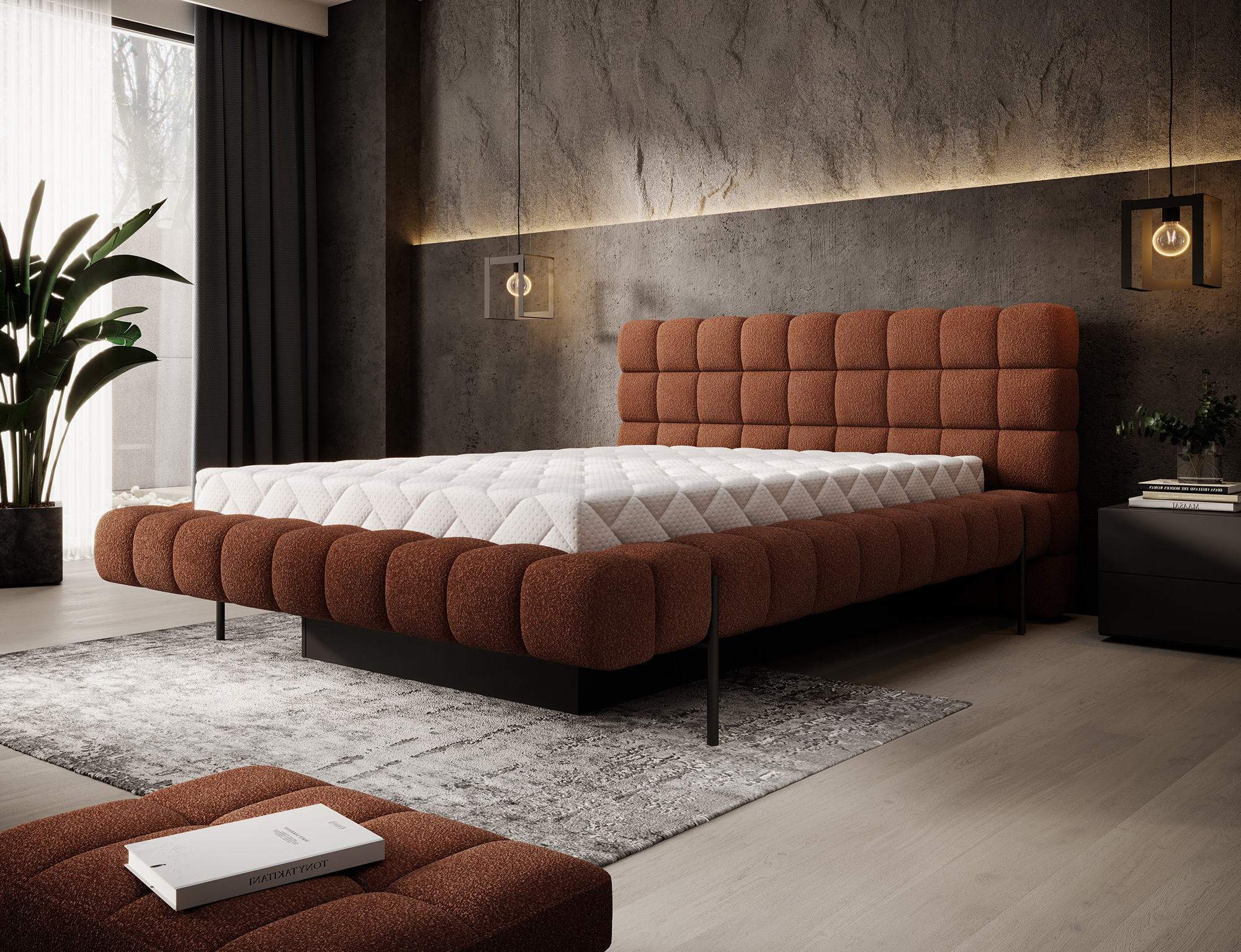 Postel Magentta - kovový rám Rozměr: 160 x 200 cm