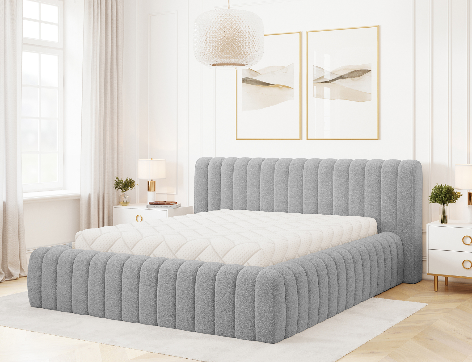 Postel Carilla - kovový rám + úložný prostor Rozměr: 160 x 200 cm