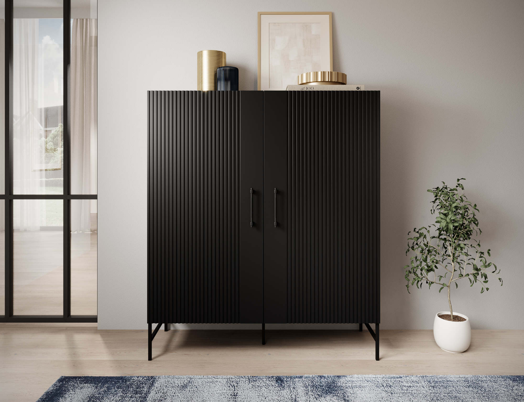 Vitrína Raftt Barva korpusu: Černá