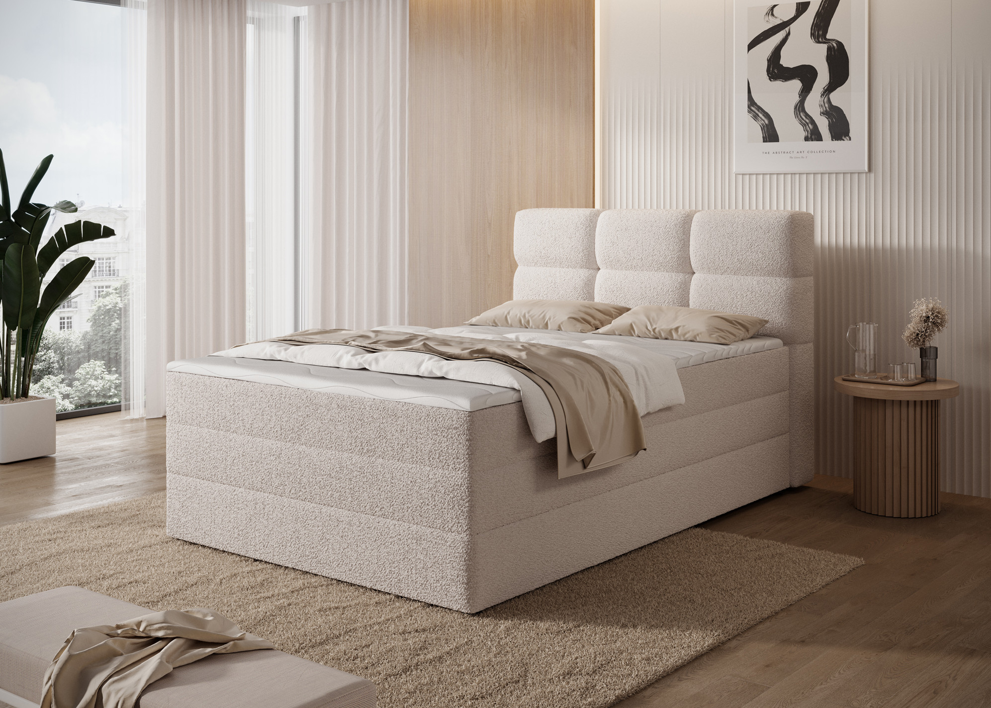 Boxspring Kasped Rozměr: 140 x 200 cm