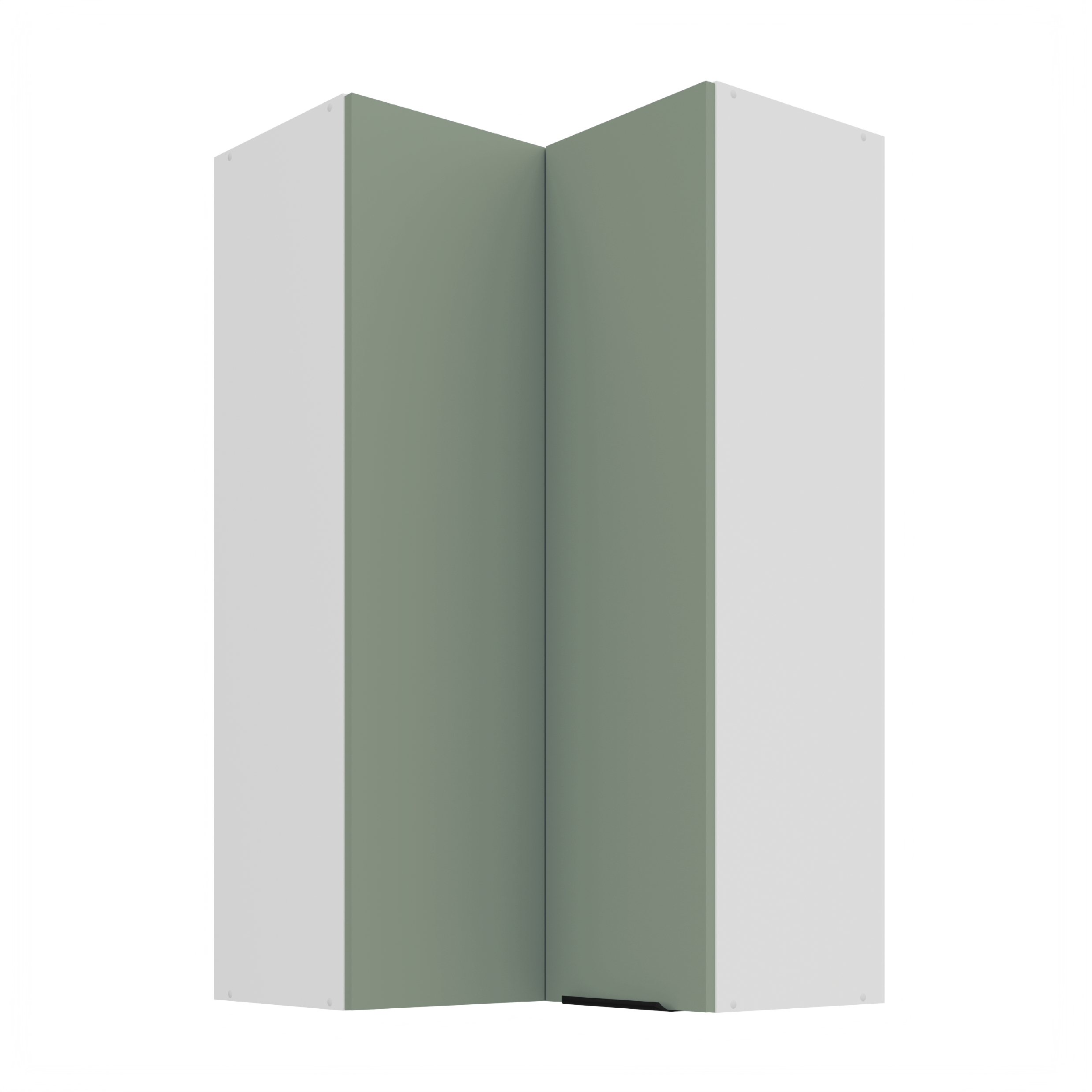 Horní rohová skříňka Aria 60x60 GN-108 2F (90°) Barva korpusu: Bílá