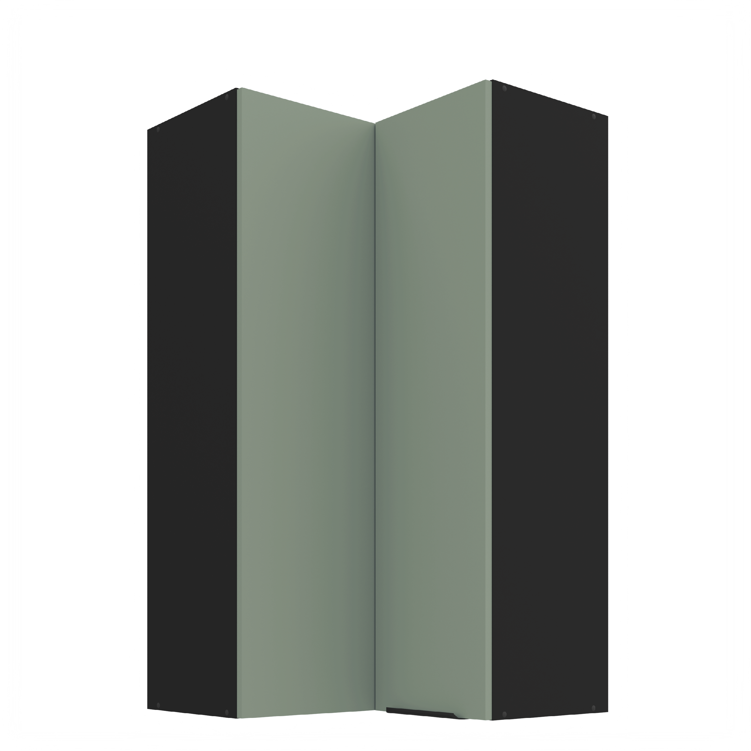 Horní rohová skříňka Aria 60x60 GN-108 2F (90°) Barva korpusu: Černá