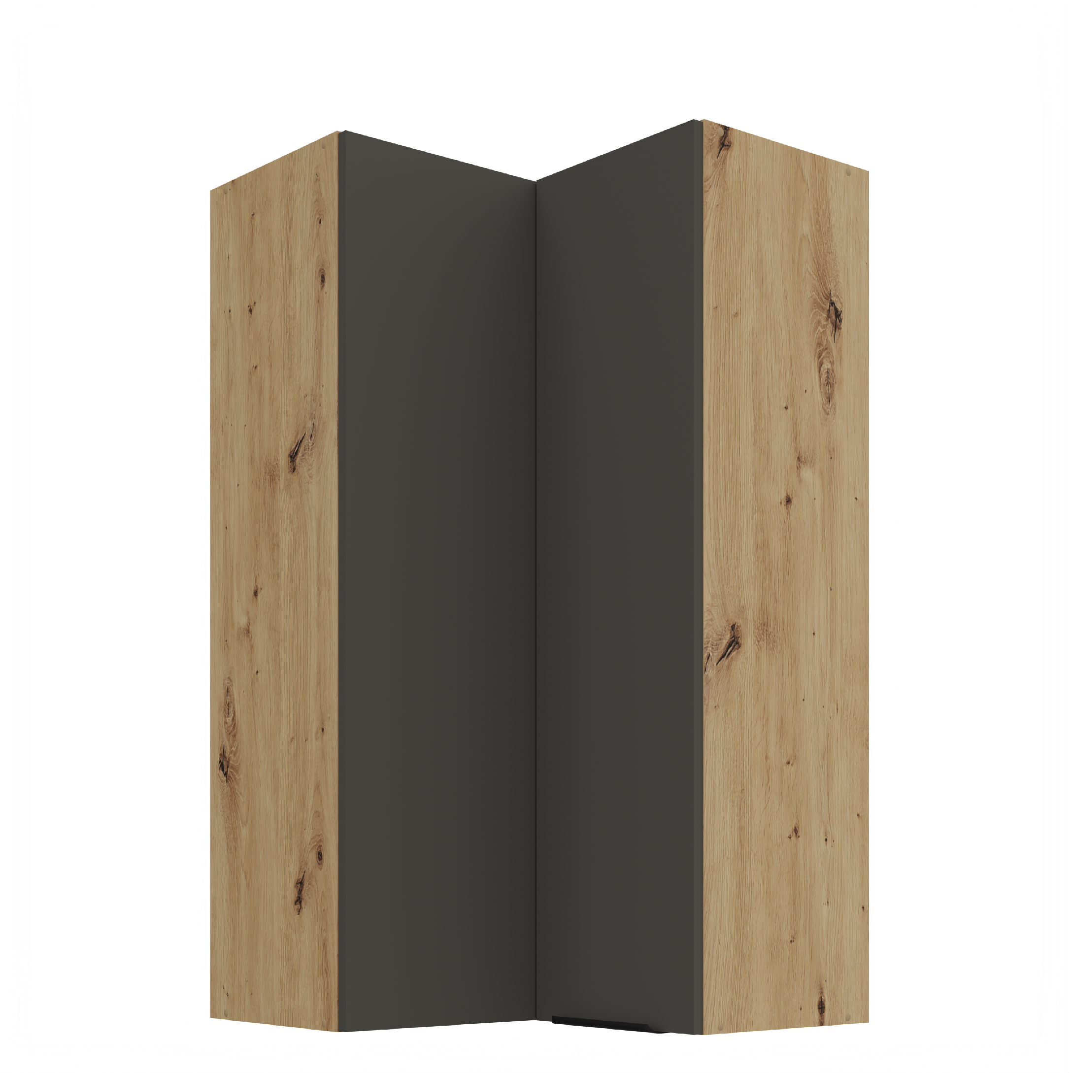 Horní rohová skříňka Aria 60x60 GN-108 2F (90°) Barva korpusu: Dub artisan