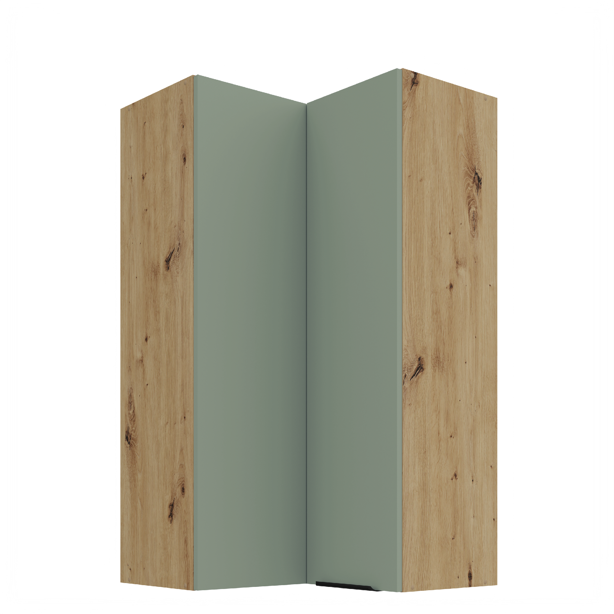 Horní rohová skříňka Aria 60x60 GN-108 2F (90°) Barva korpusu: Dub artisan