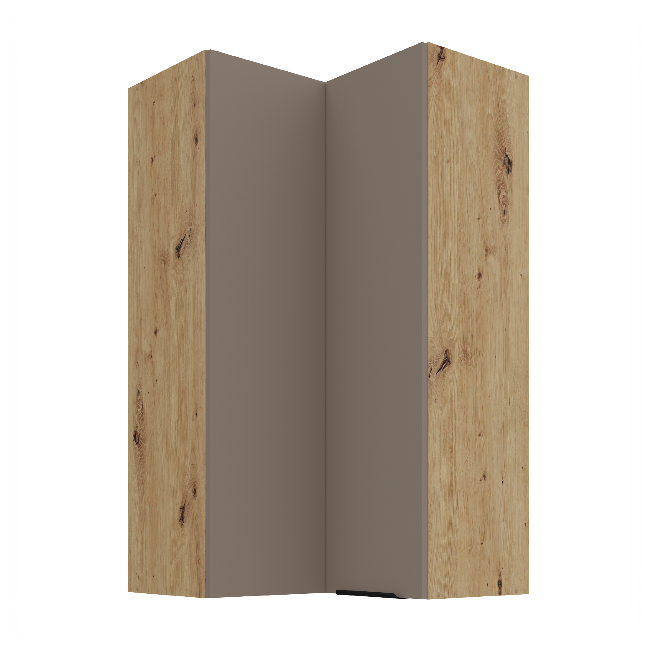 Horní rohová skříňka Aria 60x60 GN-108 2F (90°) Barva korpusu: Dub artisan