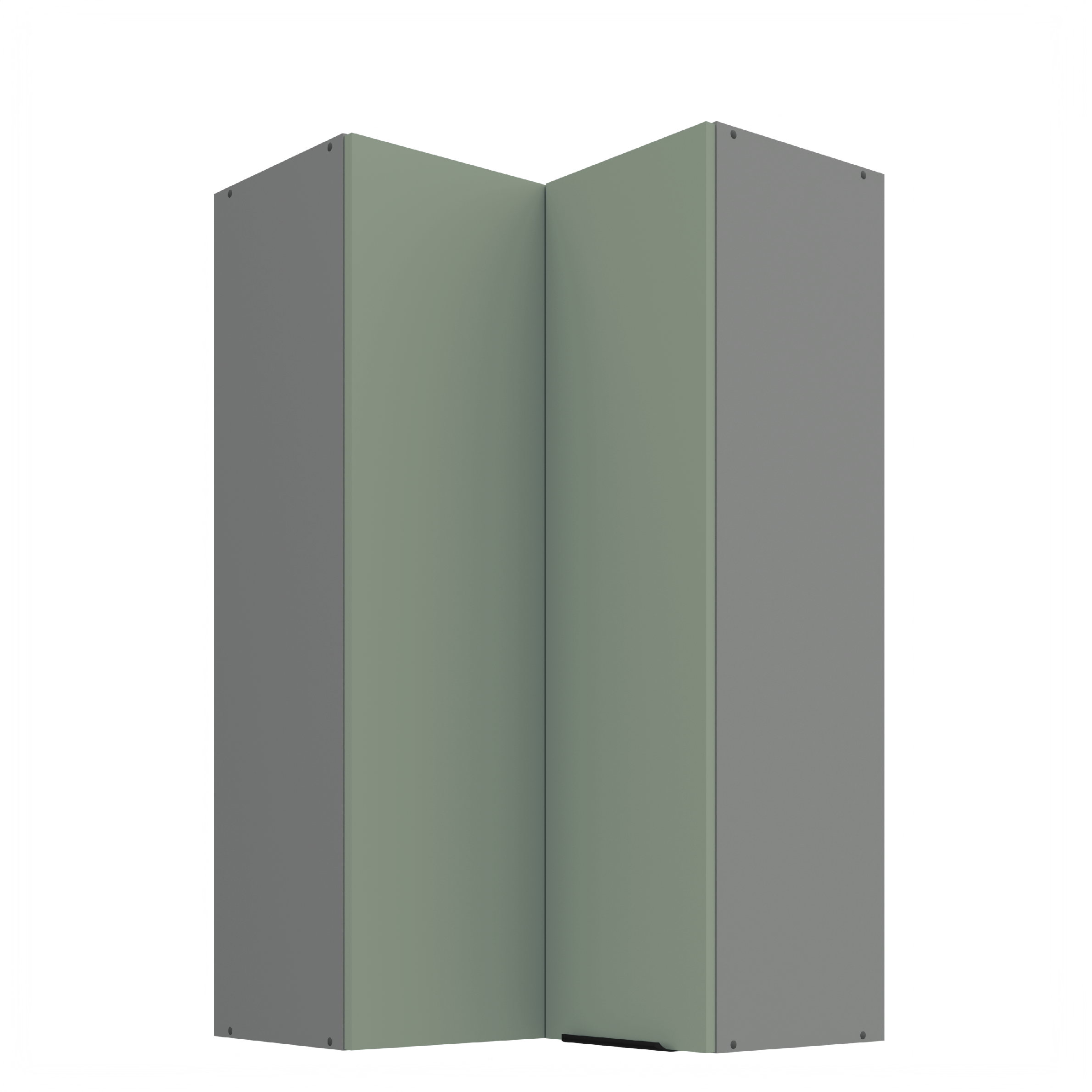 Horní rohová skříňka Aria ANT 60x60 GN-108 2F (90°) Barva korpusu: Antracit