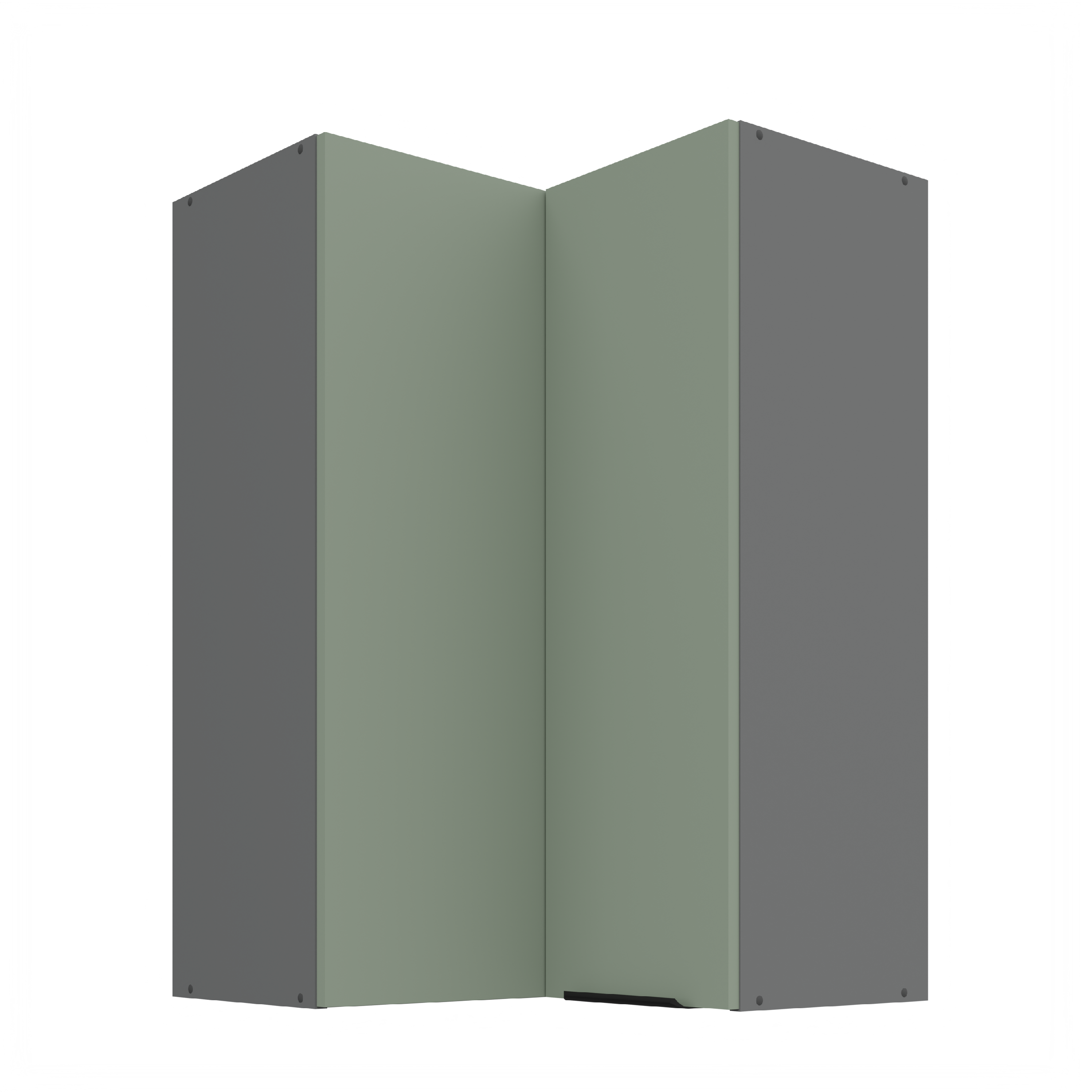 Horní rohová skříňka Aria ANT 60x60 GN-90 2F (90°) Barva korpusu: Antracit