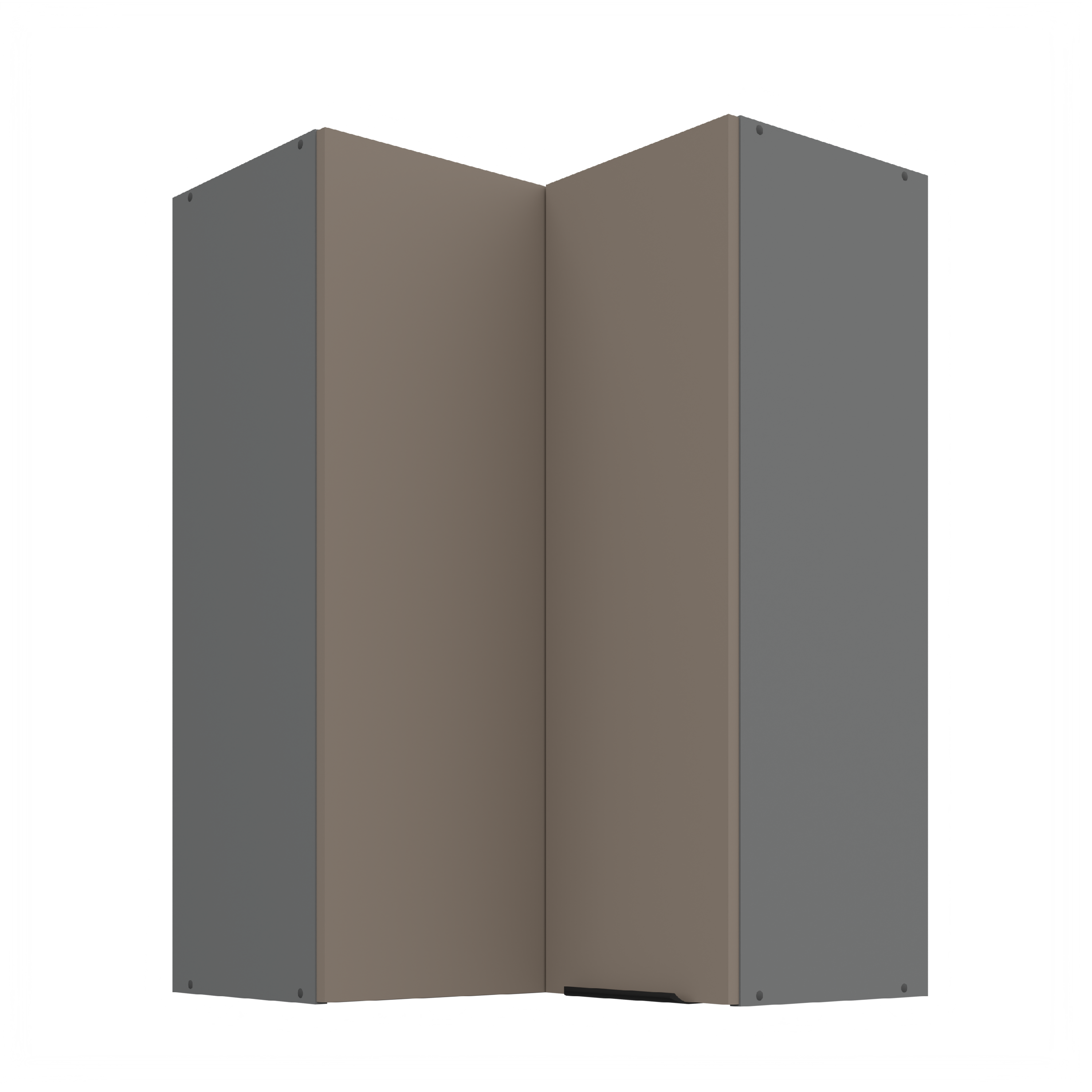 Horní rohová skříňka Aria ANT 60x60 GN-90 2F (90°) Barva korpusu: Antracit