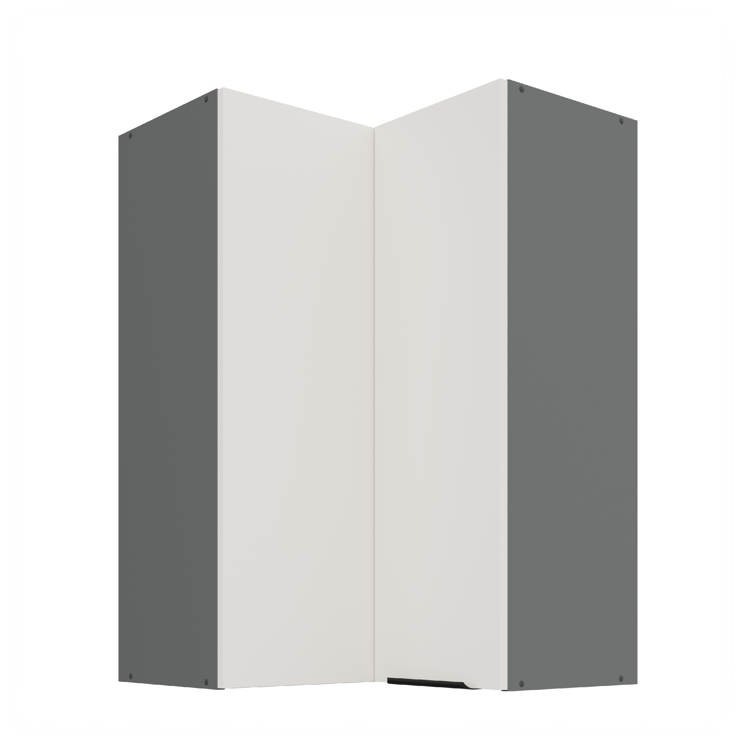 Horní rohová skříňka Aria ANT 60x60 GN-90 2F (90°) Barva korpusu: Antracit