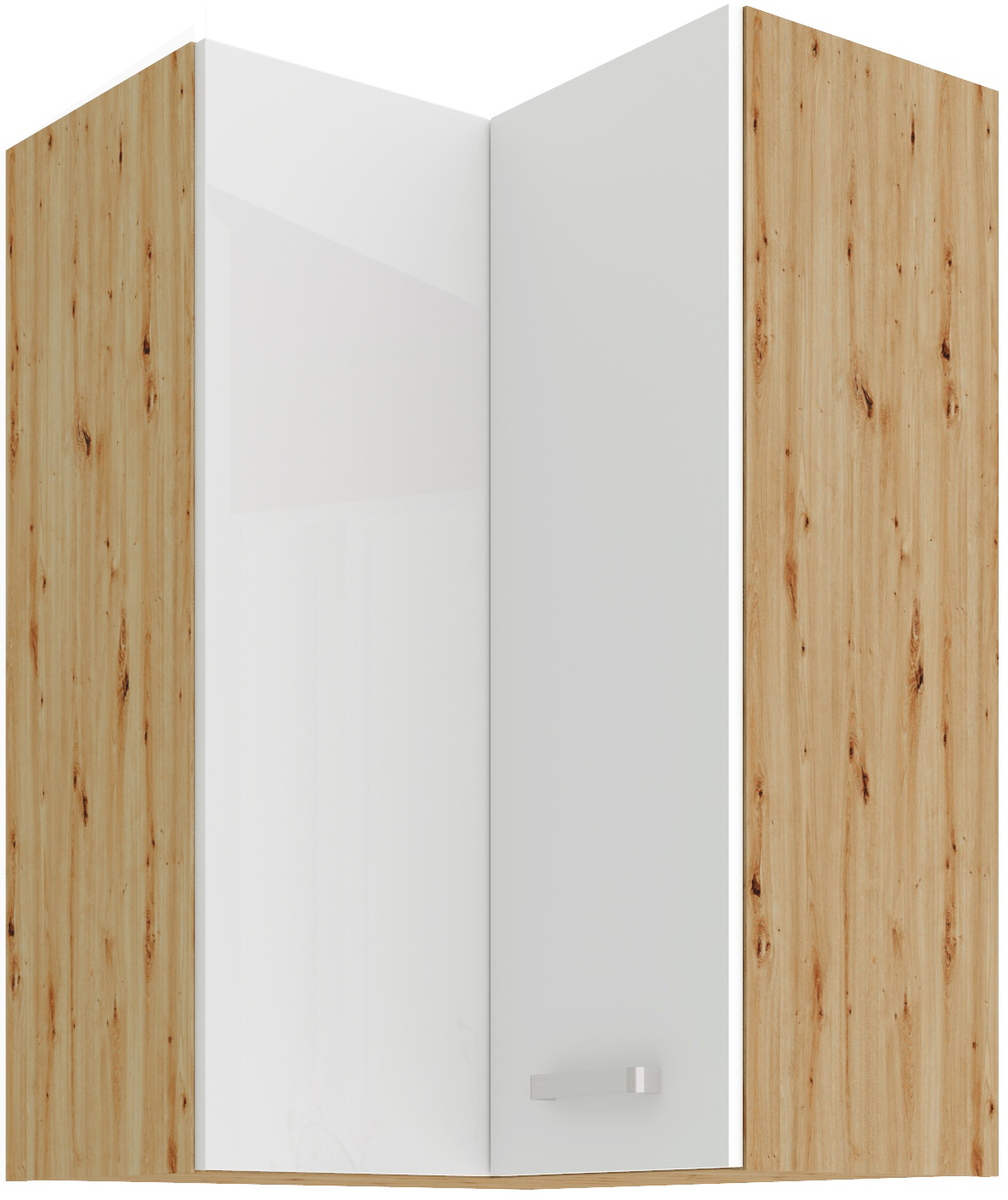 Horní rohová skříňka Artisan 60x60 GN-90 2F (90°) Barva korpusu: Dub artisan