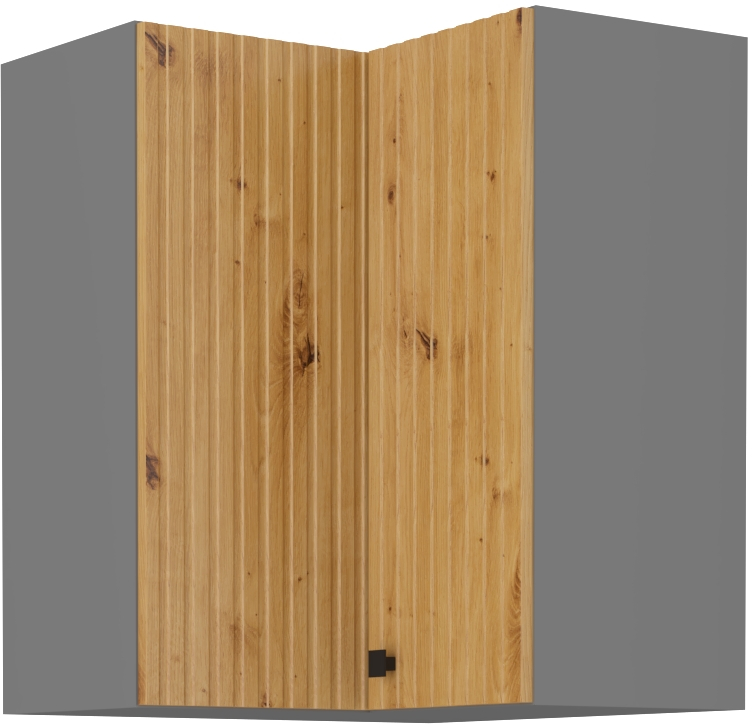 Horní rohová skříňka Ava 60x60 GN-72 2F (90°) Barva korpusu: Antracit