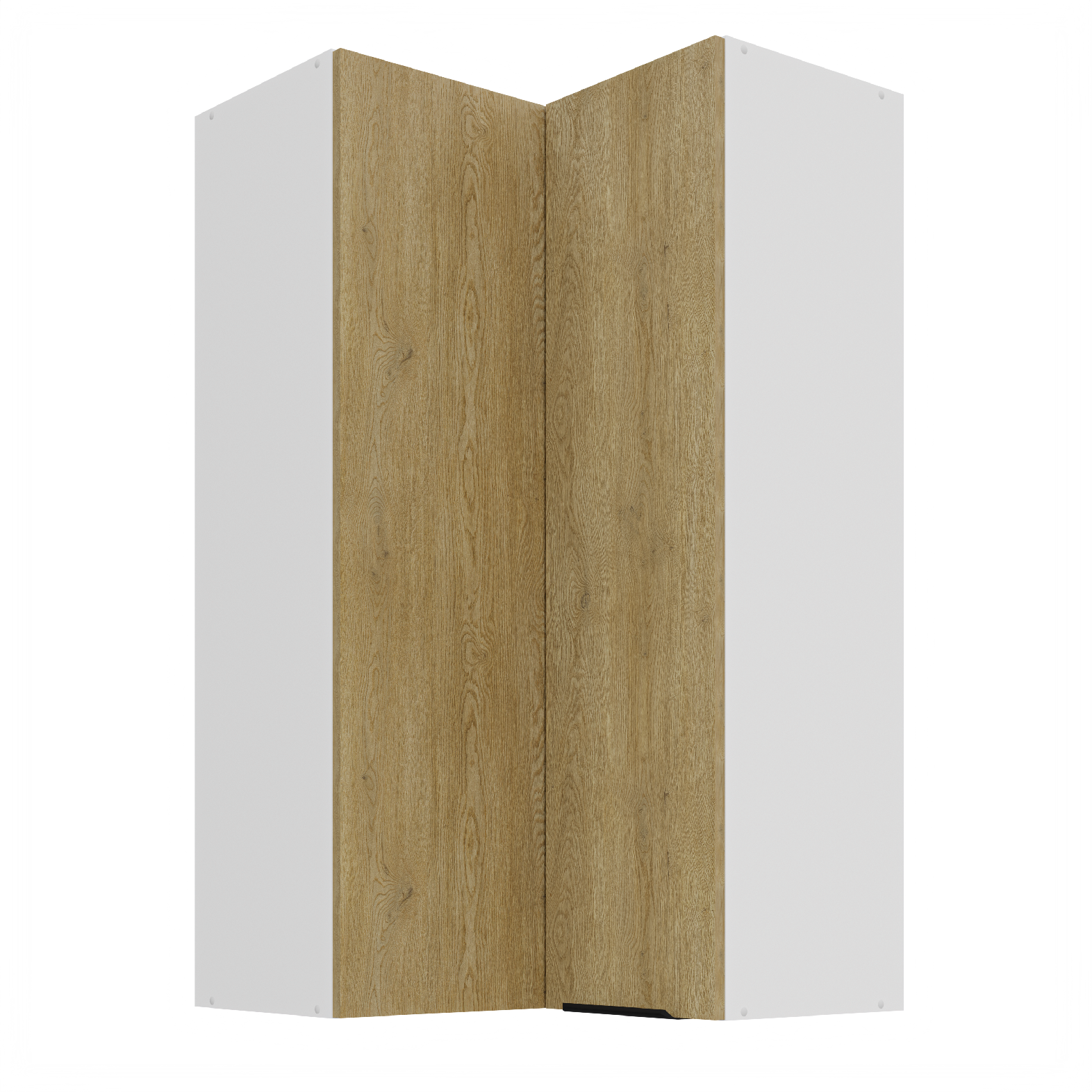 Horní rohová skříňka Cremona 60x60 GN-108 2F (90°) Barva korpusu: Bílá