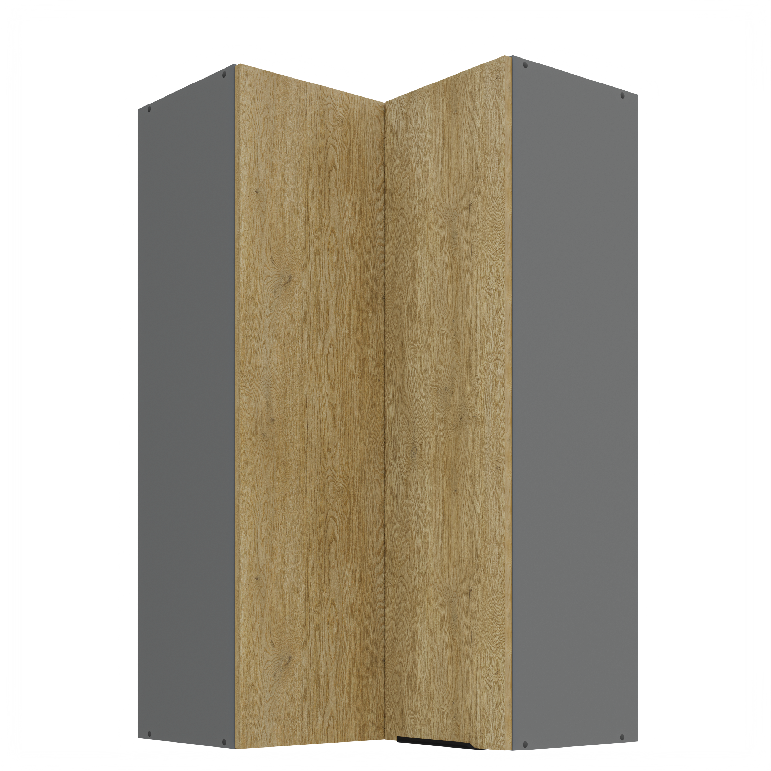 Horní rohová skříňka Cremona ANT 60x60 GN-108 1F (90°) Barva korpusu: Antracit