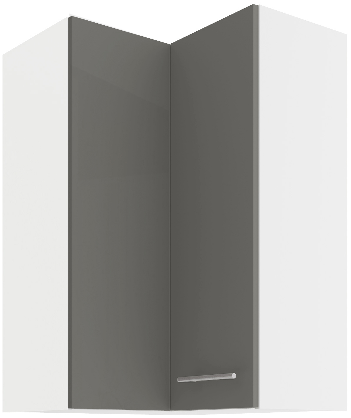 Horní rohová skříňka Lara 60x60 GN-90 2F (90°) Barva korpusu: Bílá