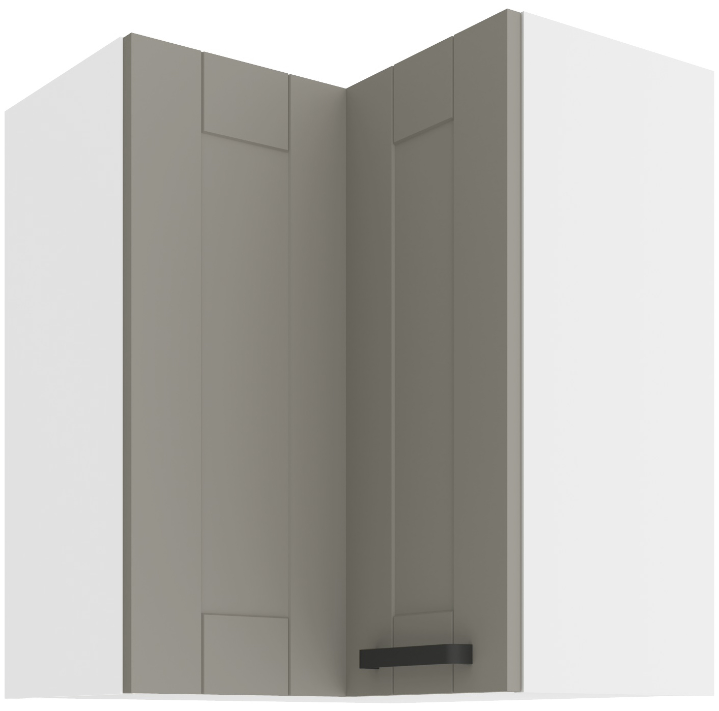 Horní rohová skříňka Luna 60x60 GN-72 2F (90°) Barva korpusu: Bílá