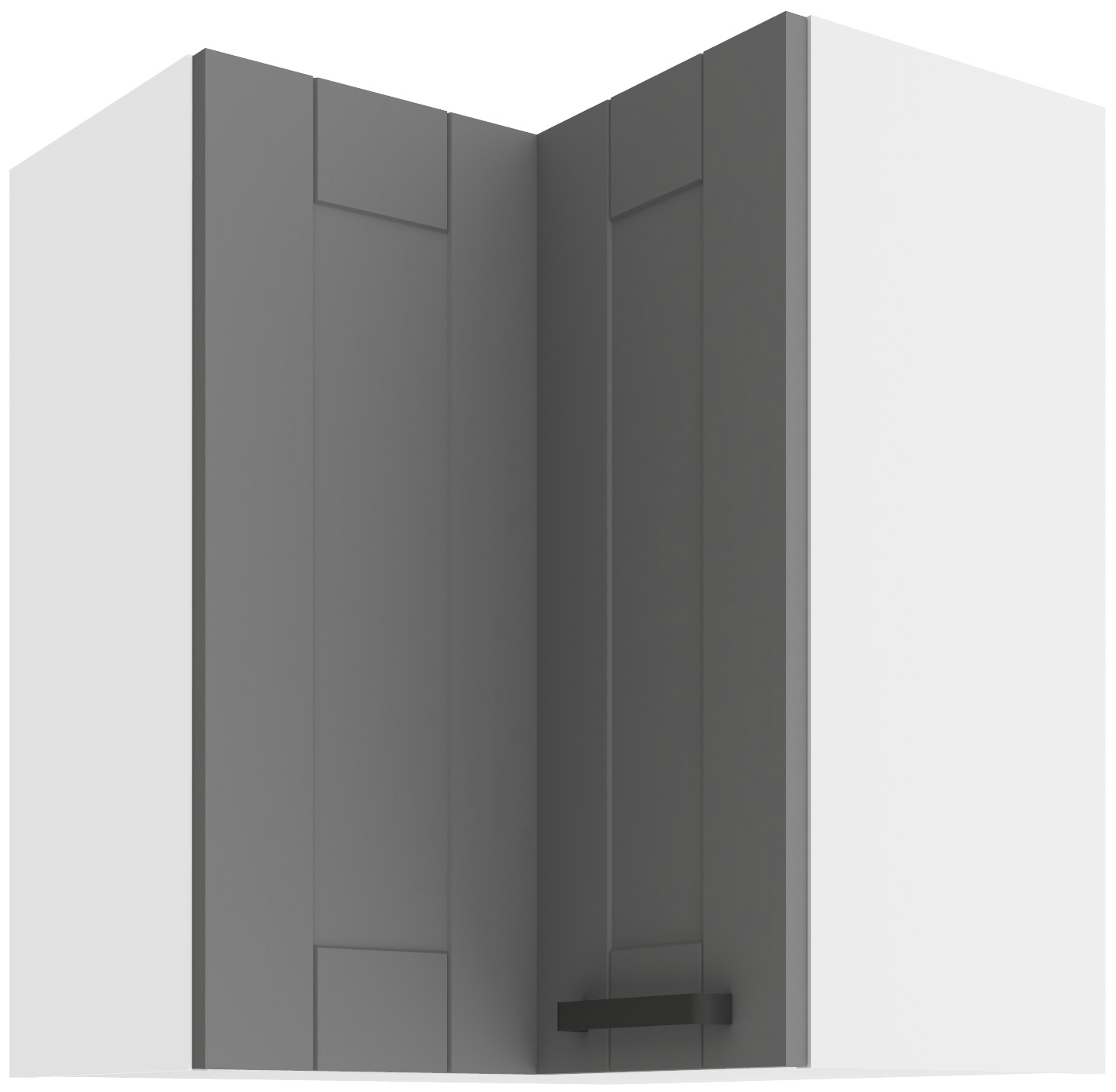 Horní rohová skříňka Luna 60x60 GN-72 2F (90°) Barva korpusu: Bílá