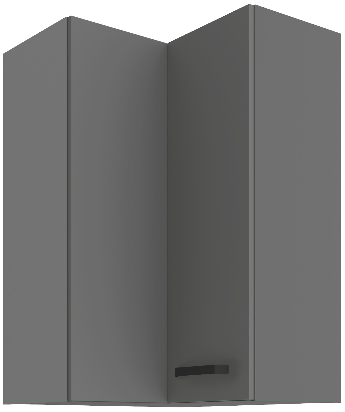 Horní rohová skříňka Nessa 60x60 GN-90 2F (90°) Barva korpusu: Antracit