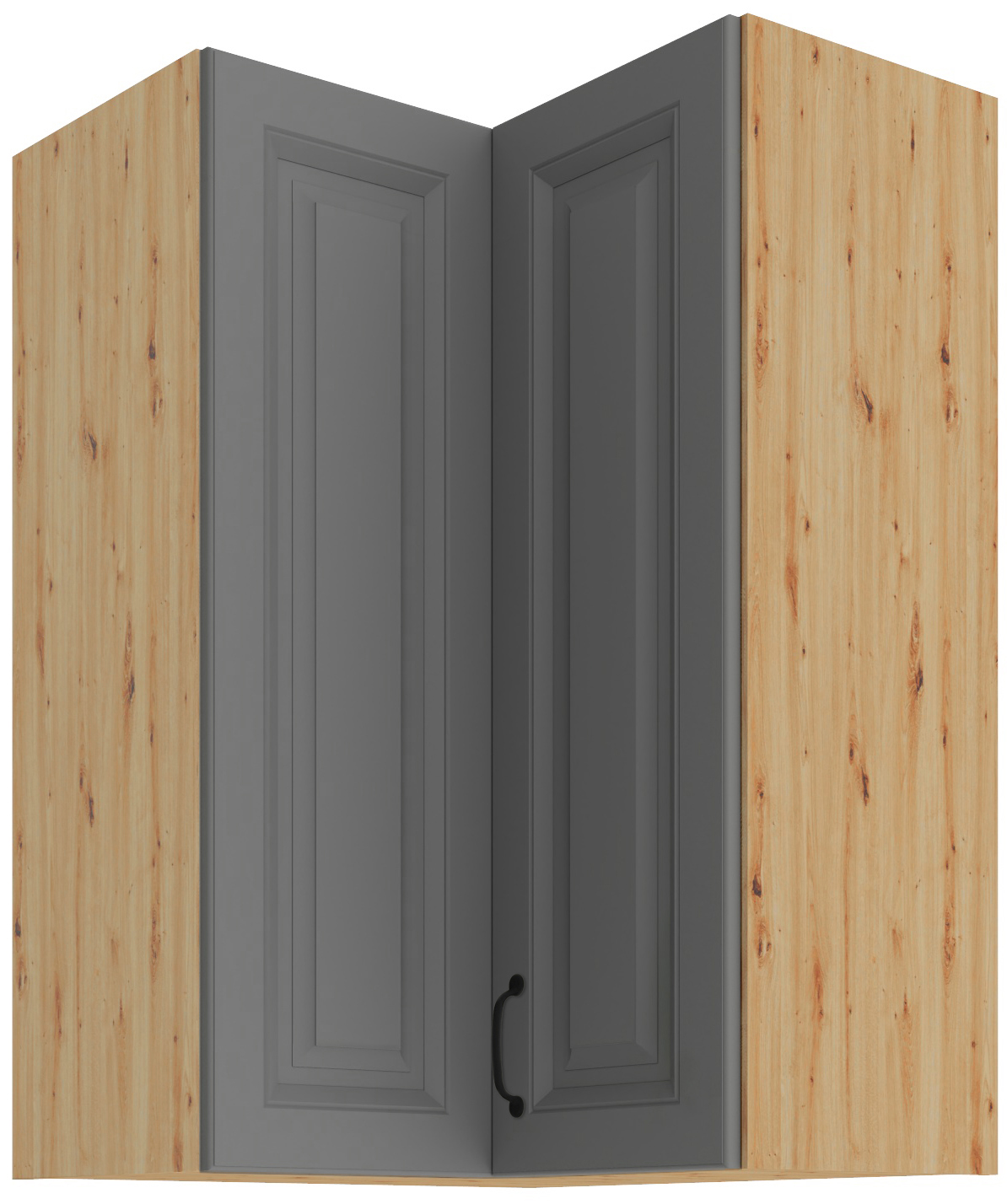 Horní rohová skříňka Stilo 60x60 GN-90 2F (90°) Barva korpusu: Dub artisan